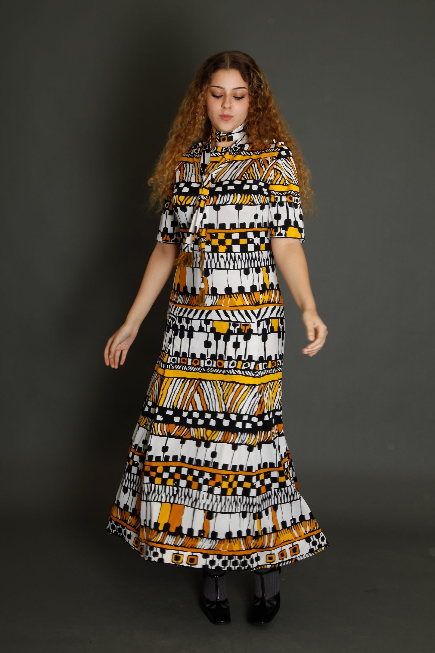 70s Tricosa Jersey Long Dress