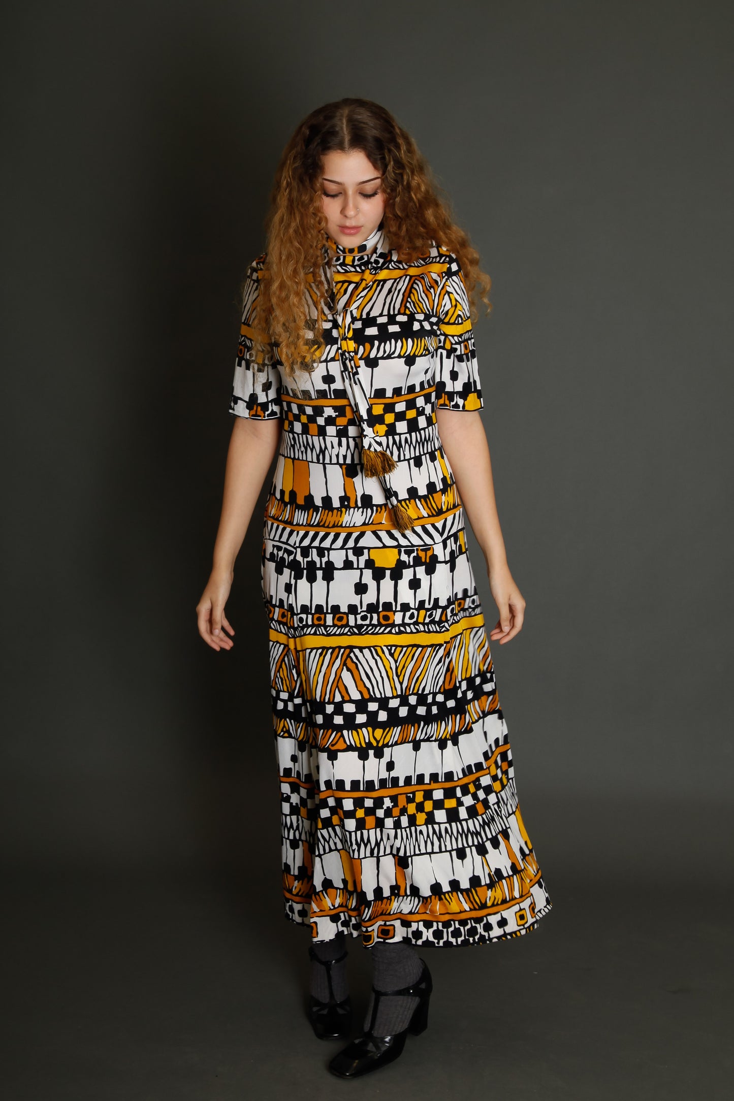 70s Tricosa Jersey Long Dress