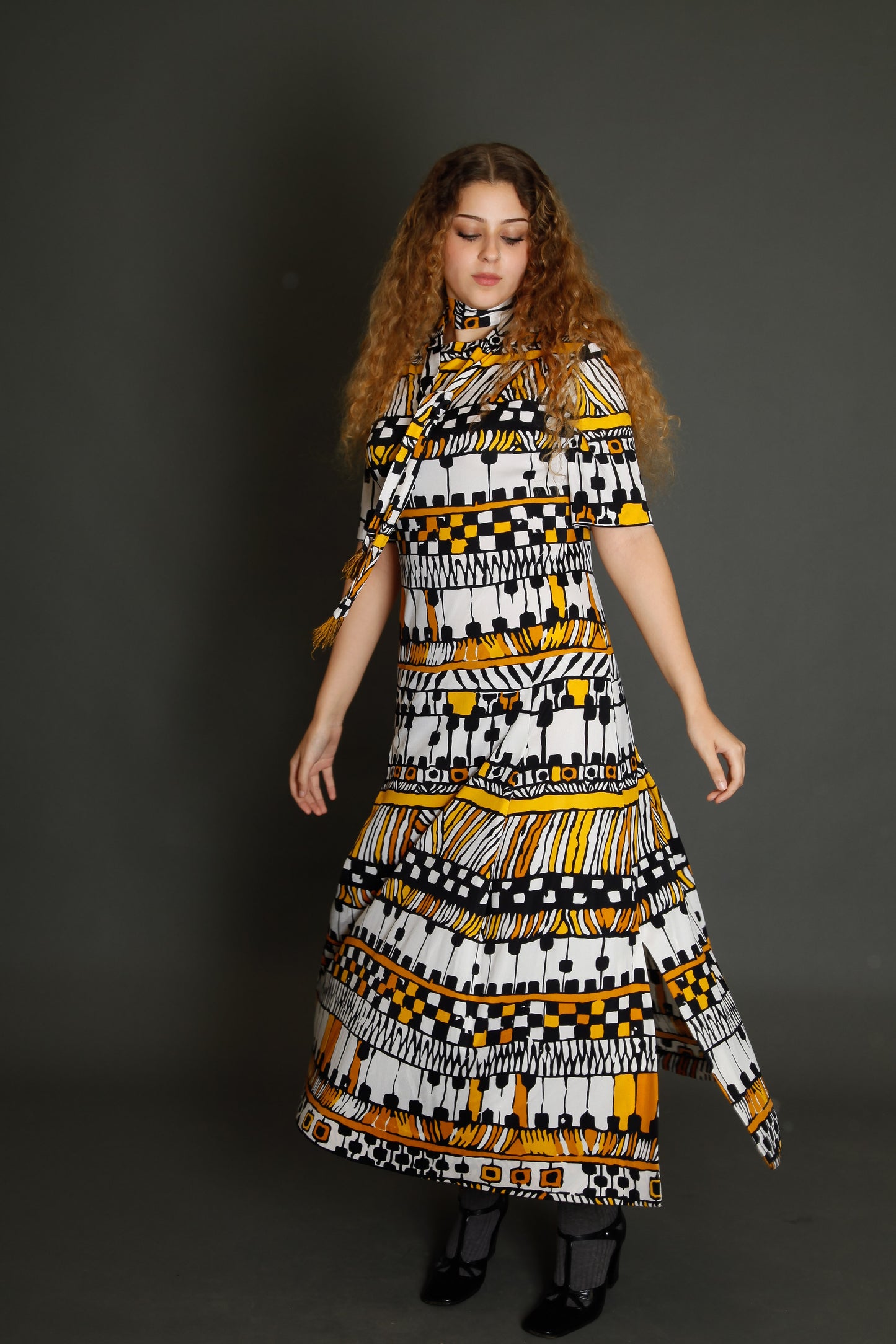 70s Tricosa Jersey Long Dress