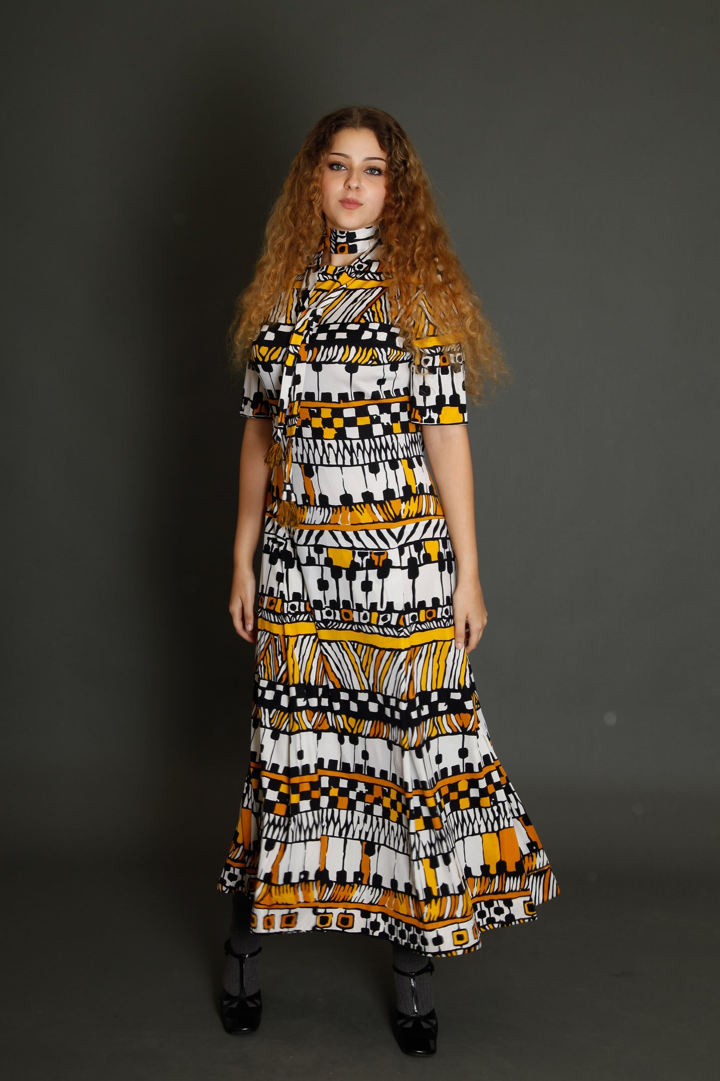 70s Tricosa Jersey Long Dress