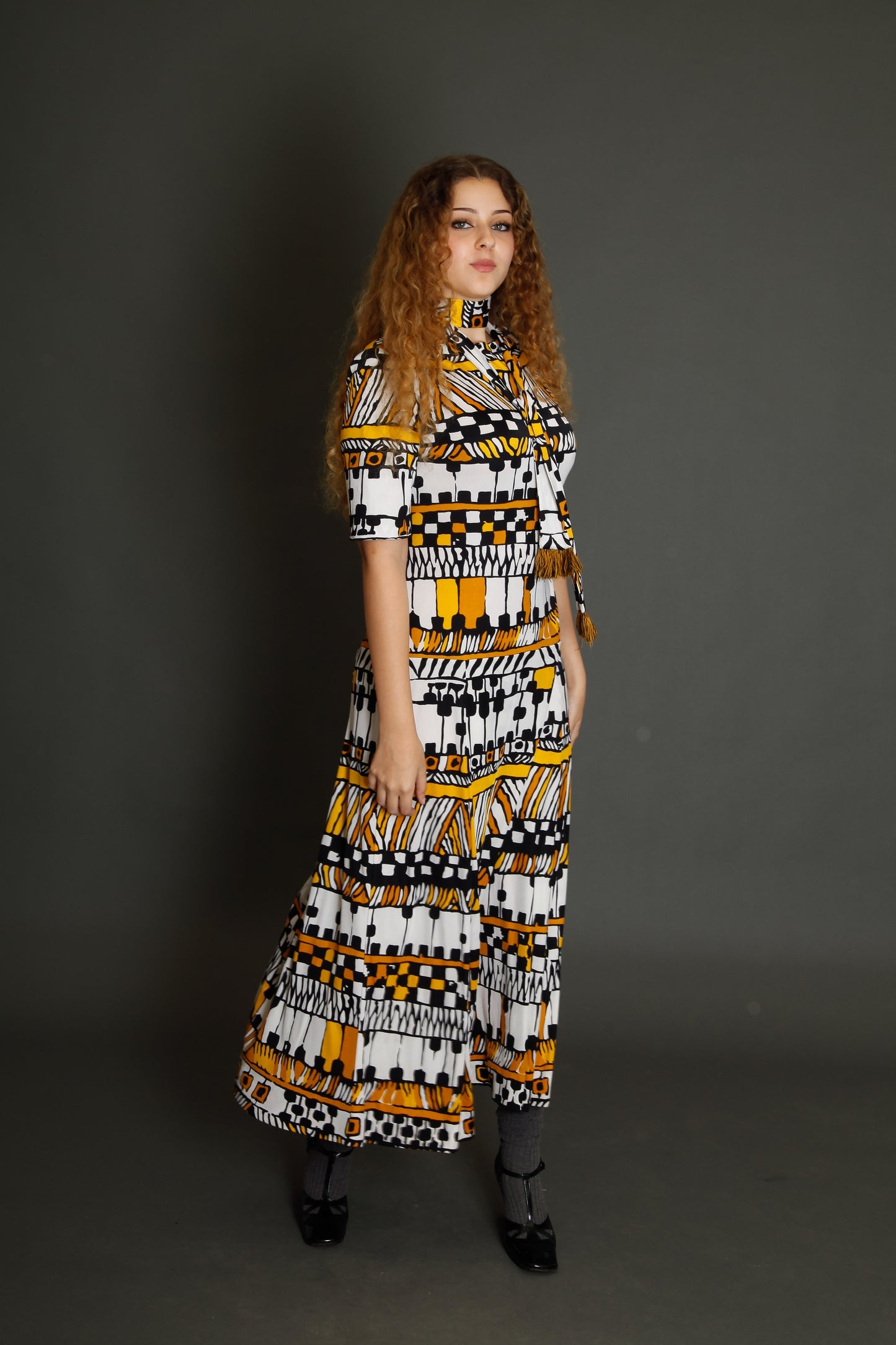 70s Tricosa Jersey Long Dress