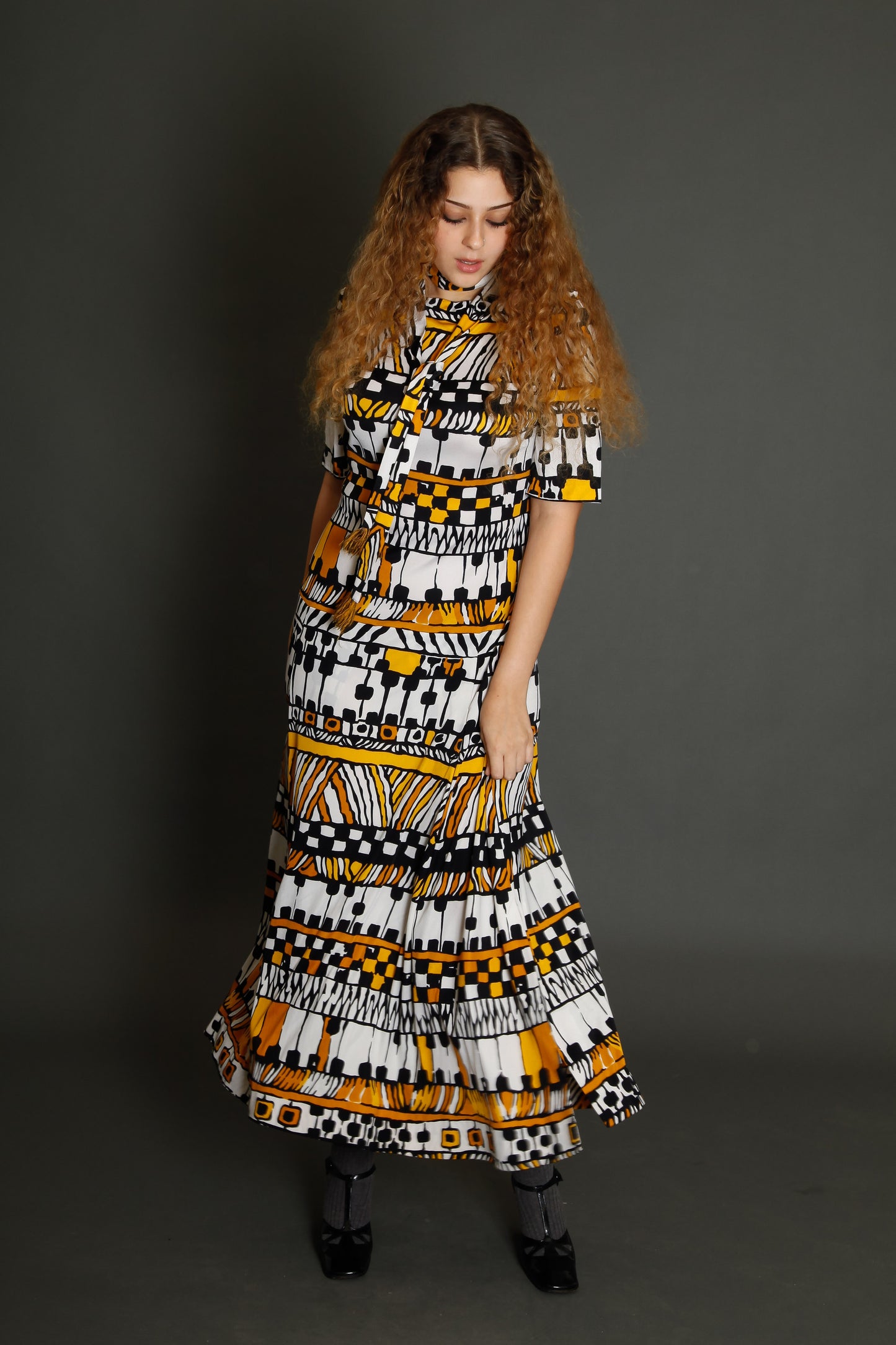 70s Tricosa Jersey Long Dress