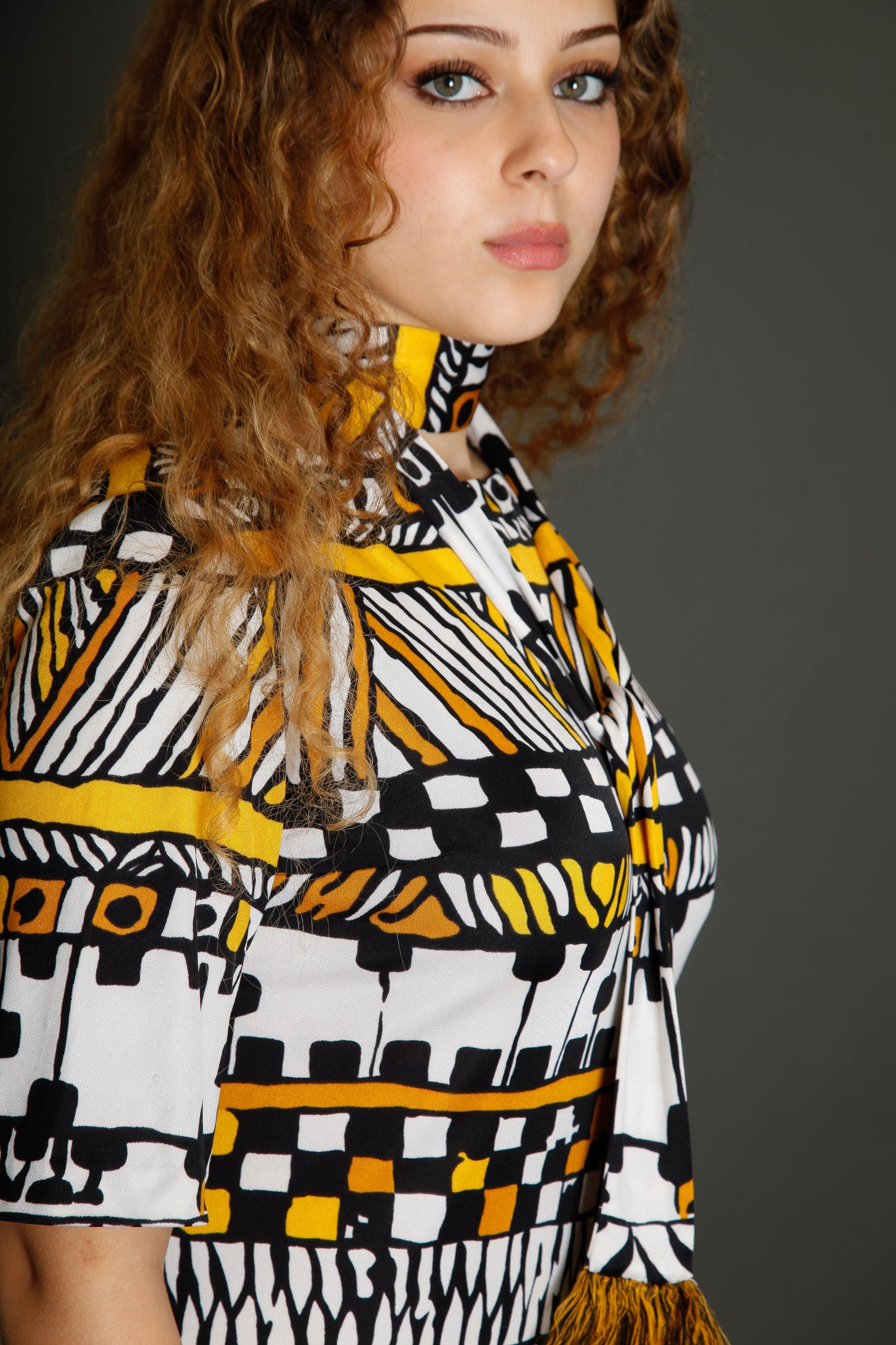 70s Tricosa Jersey Long Dress