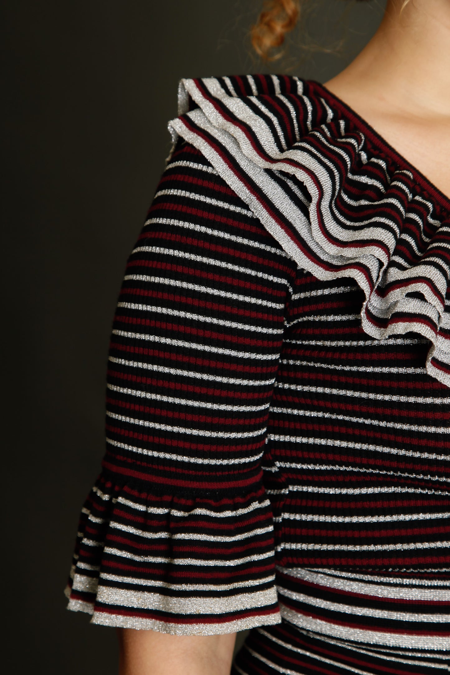 1970 Wool and Lurex Maxi Dress