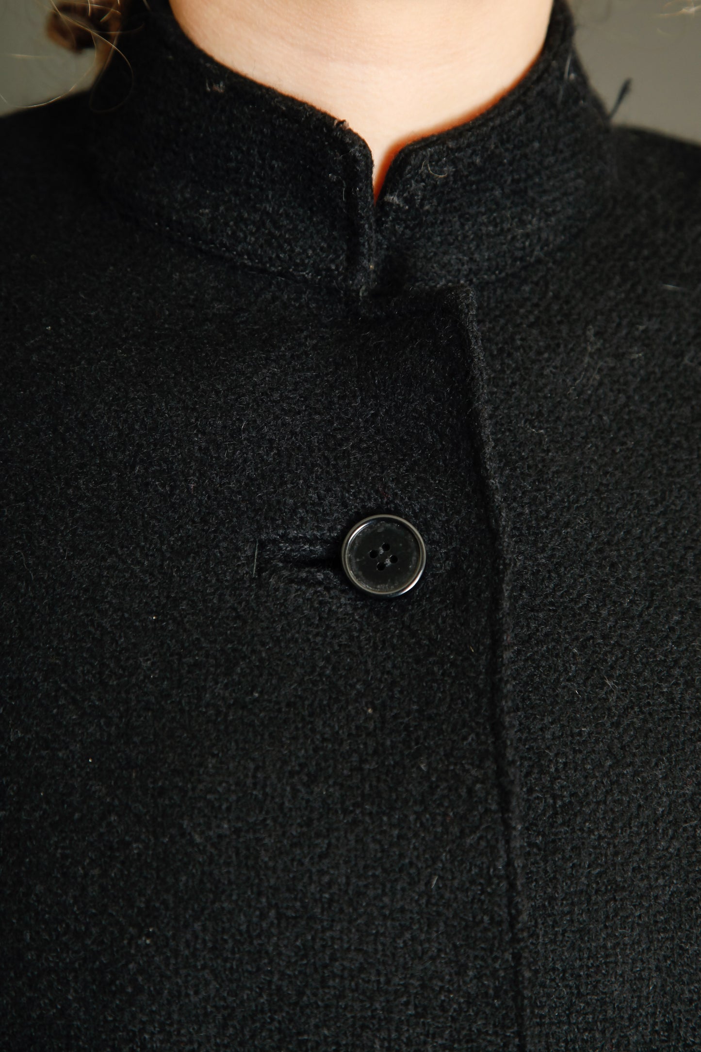 Late 40s Sartorial  Wool Black Cape