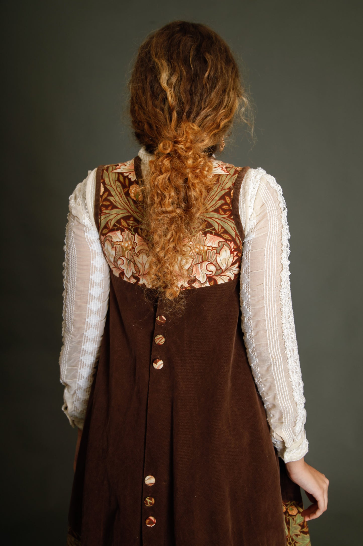 Anna Belinda Velvet Dress with Liberty Print