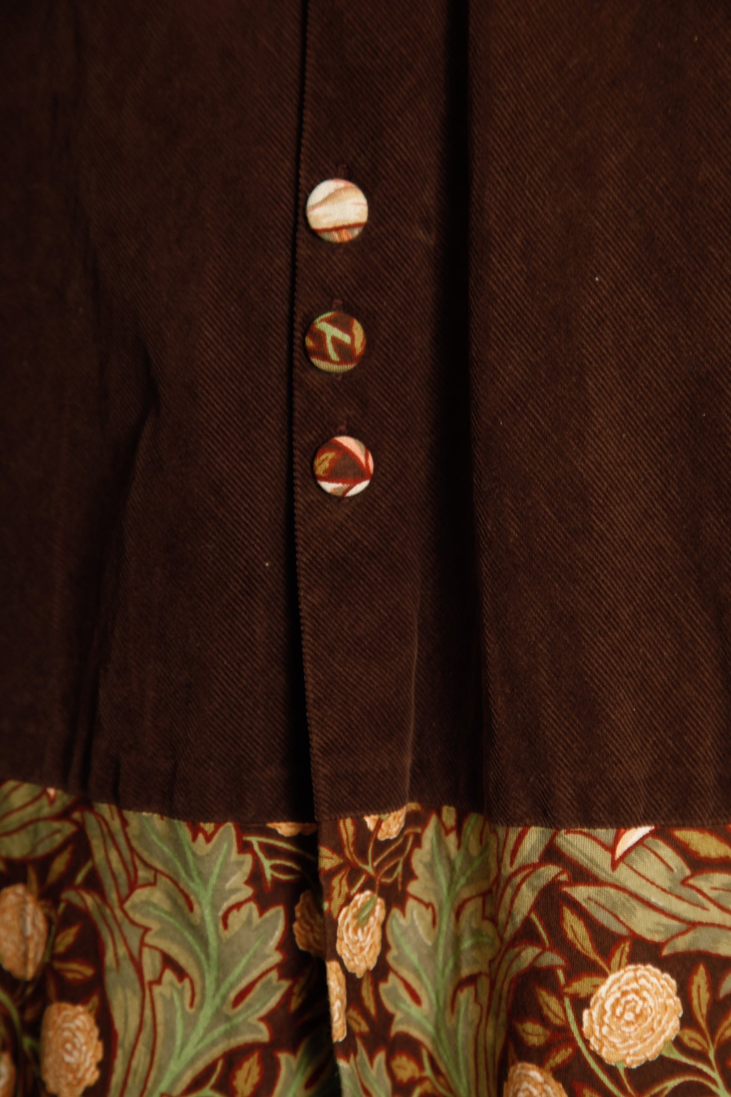Anna Belinda Velvet Dress with Liberty Print