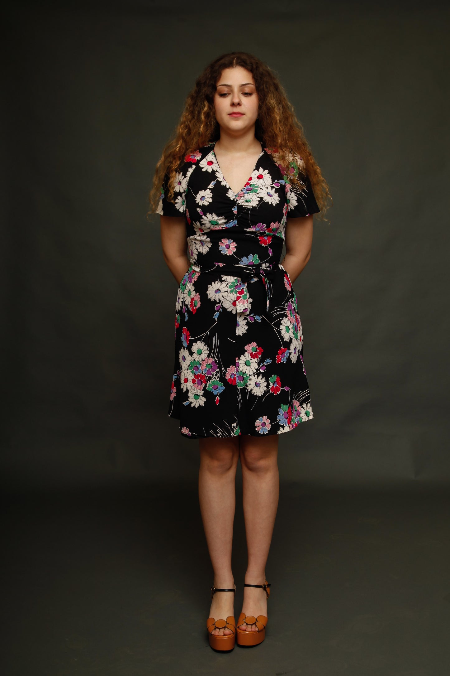 1970 French Floral Mini dress