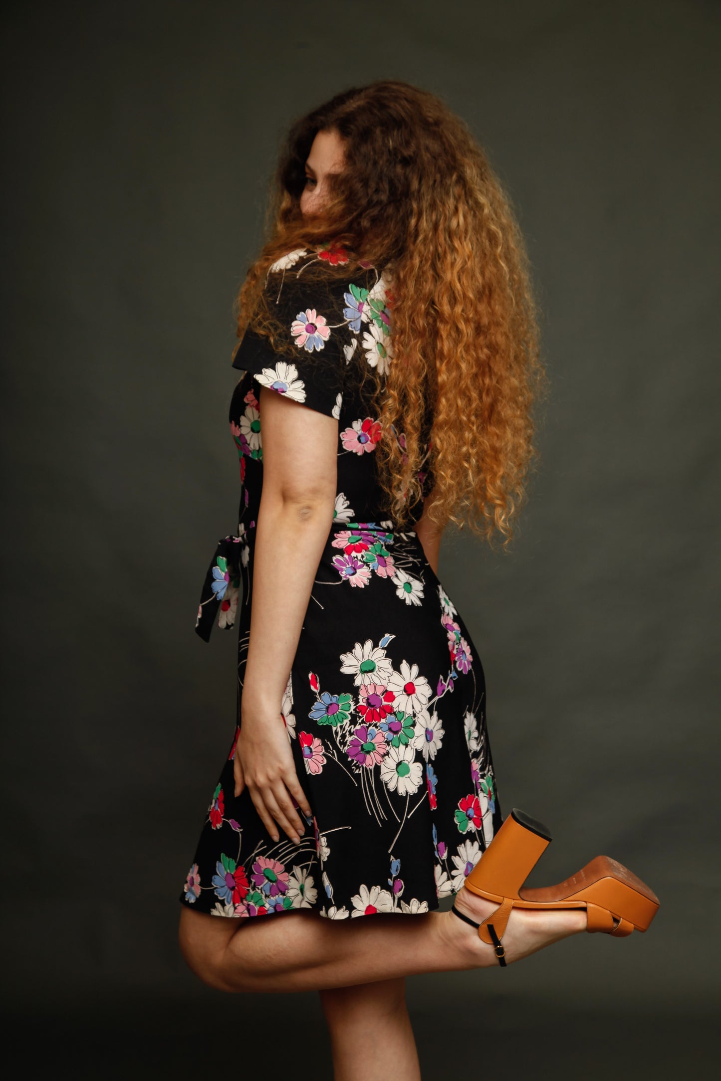 1970 French Floral Mini dress