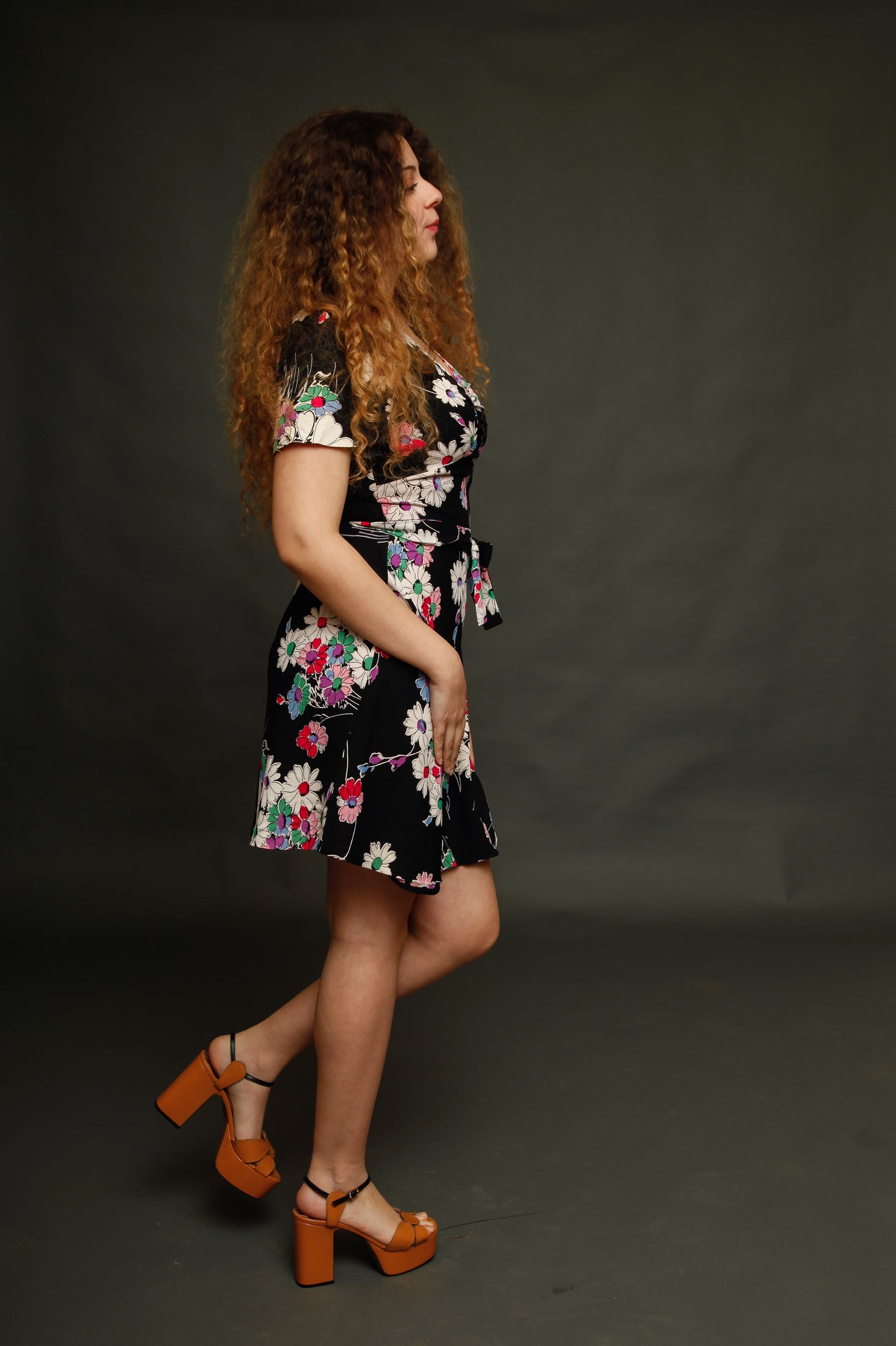 1970 French Floral Mini dress