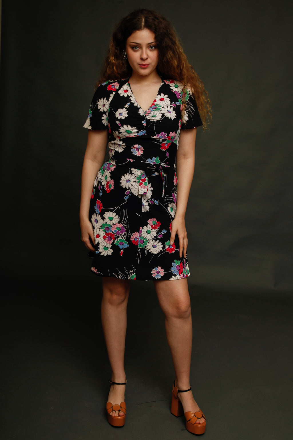 1970 French Floral Mini dress