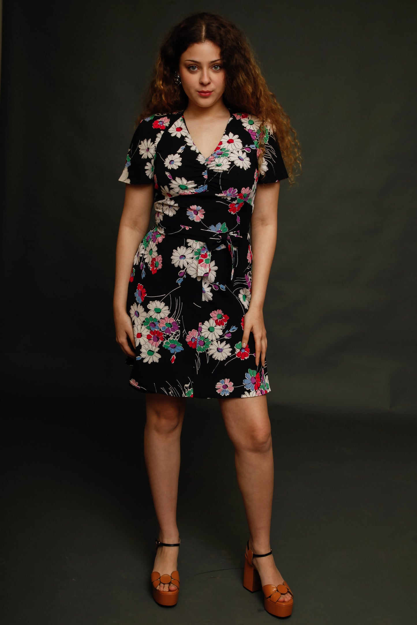 1970 French Floral Mini dress