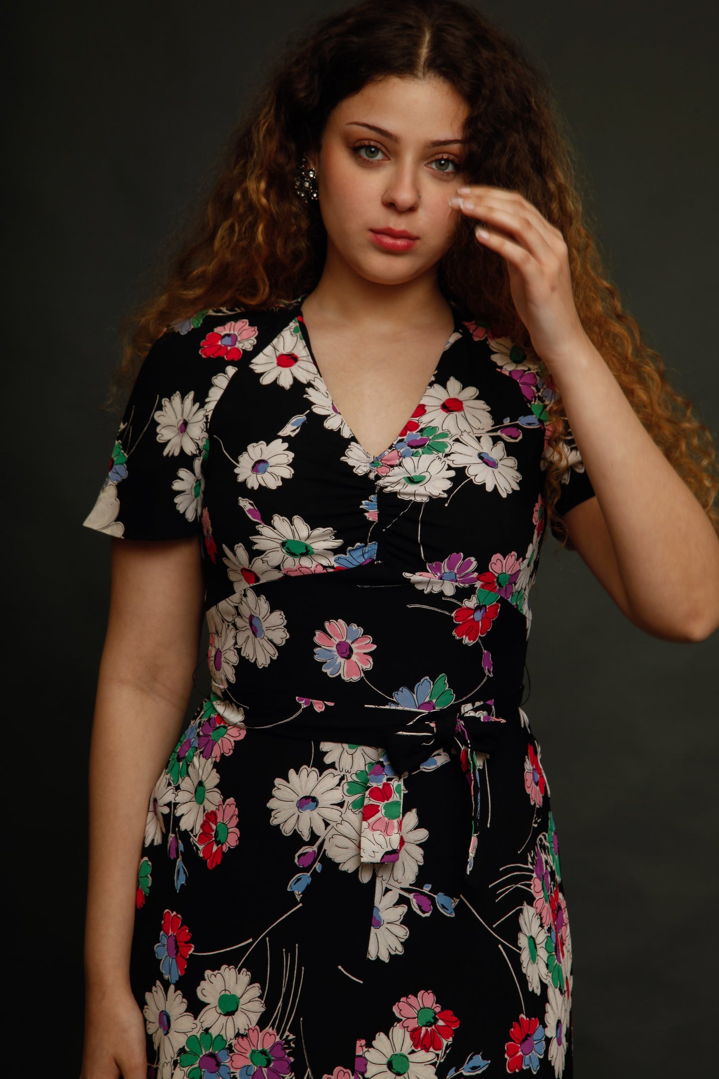 1970 French Floral Mini dress