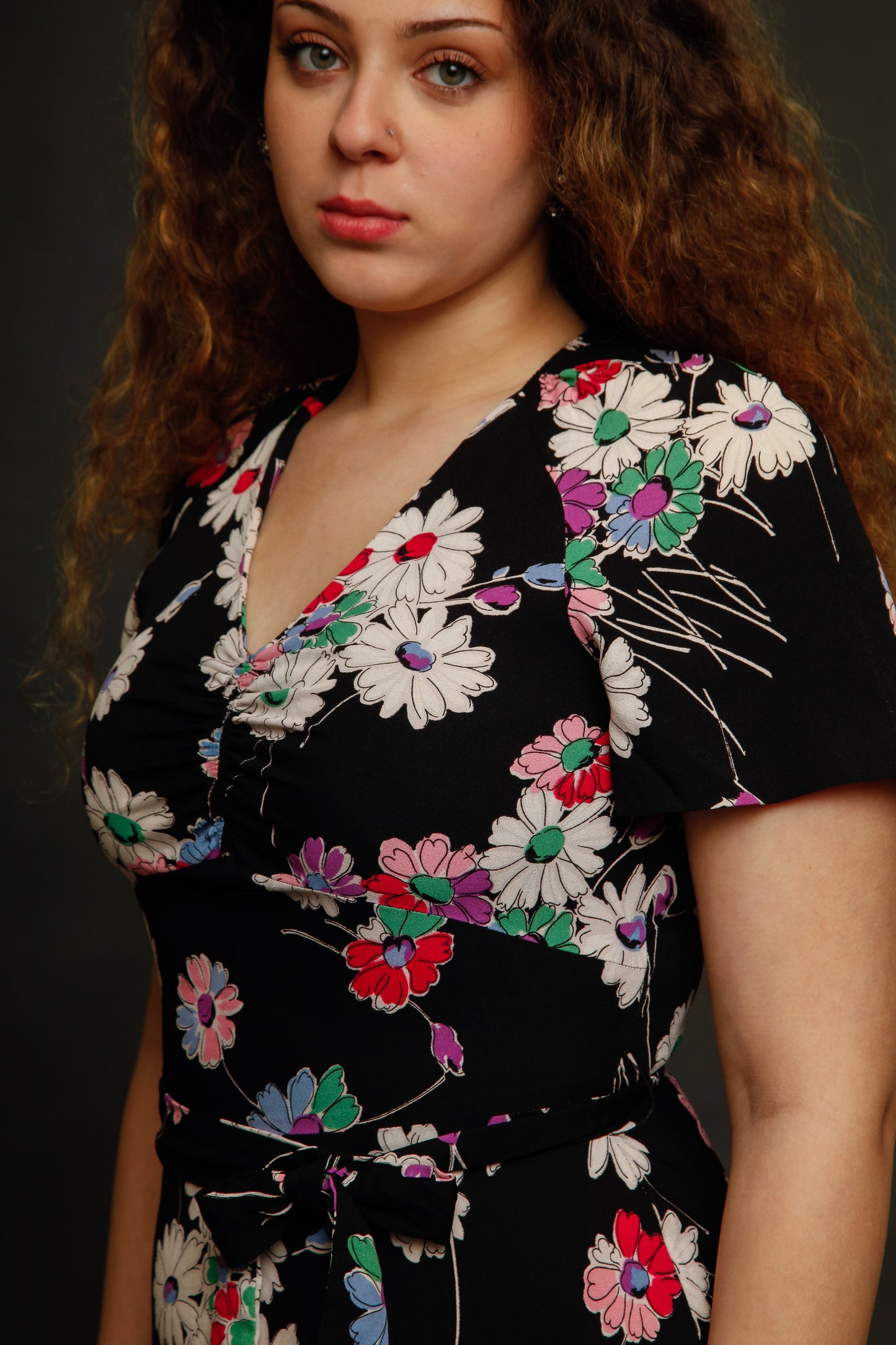 1970 French Floral Mini dress