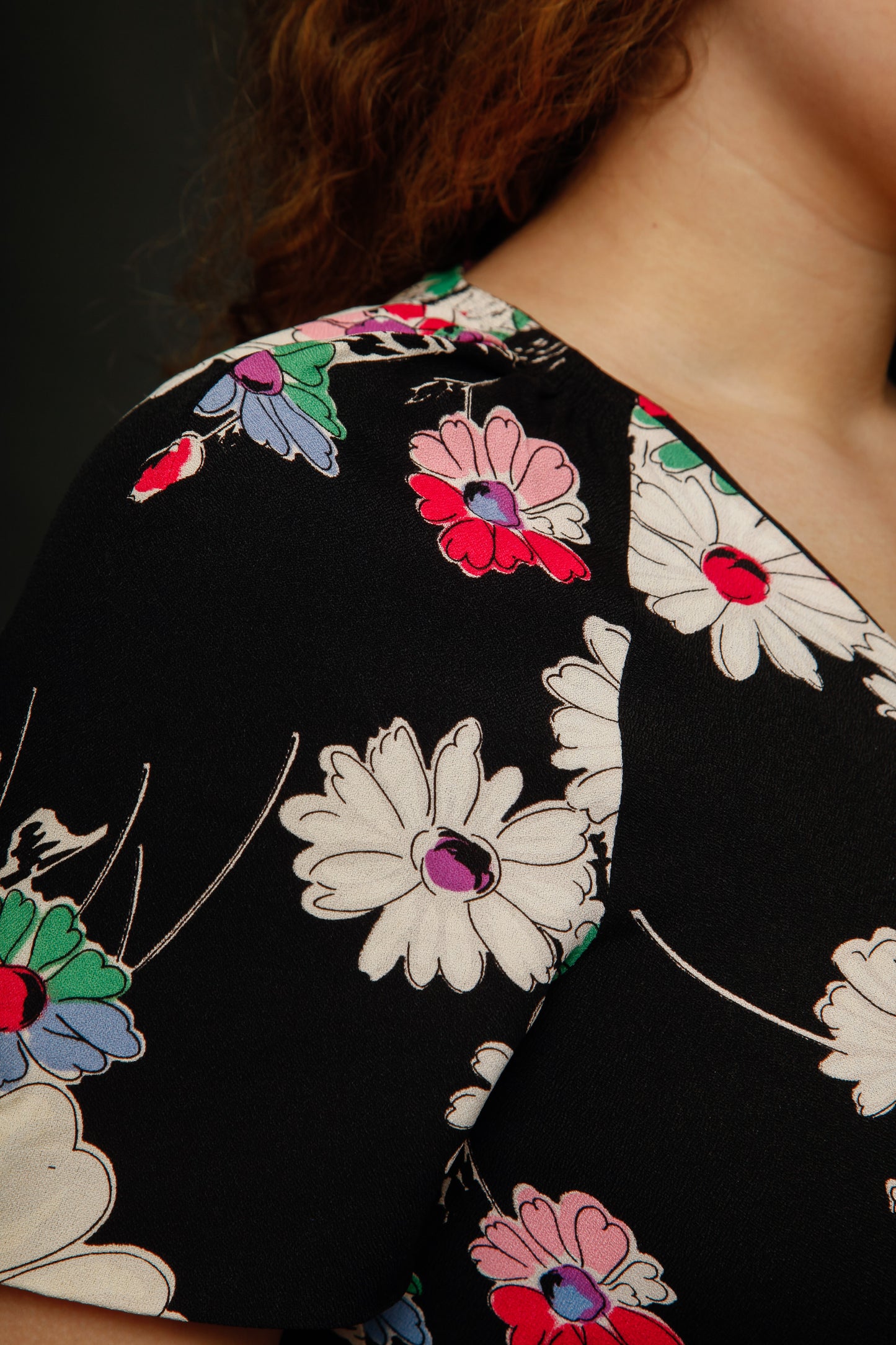 1970 French Floral Mini dress