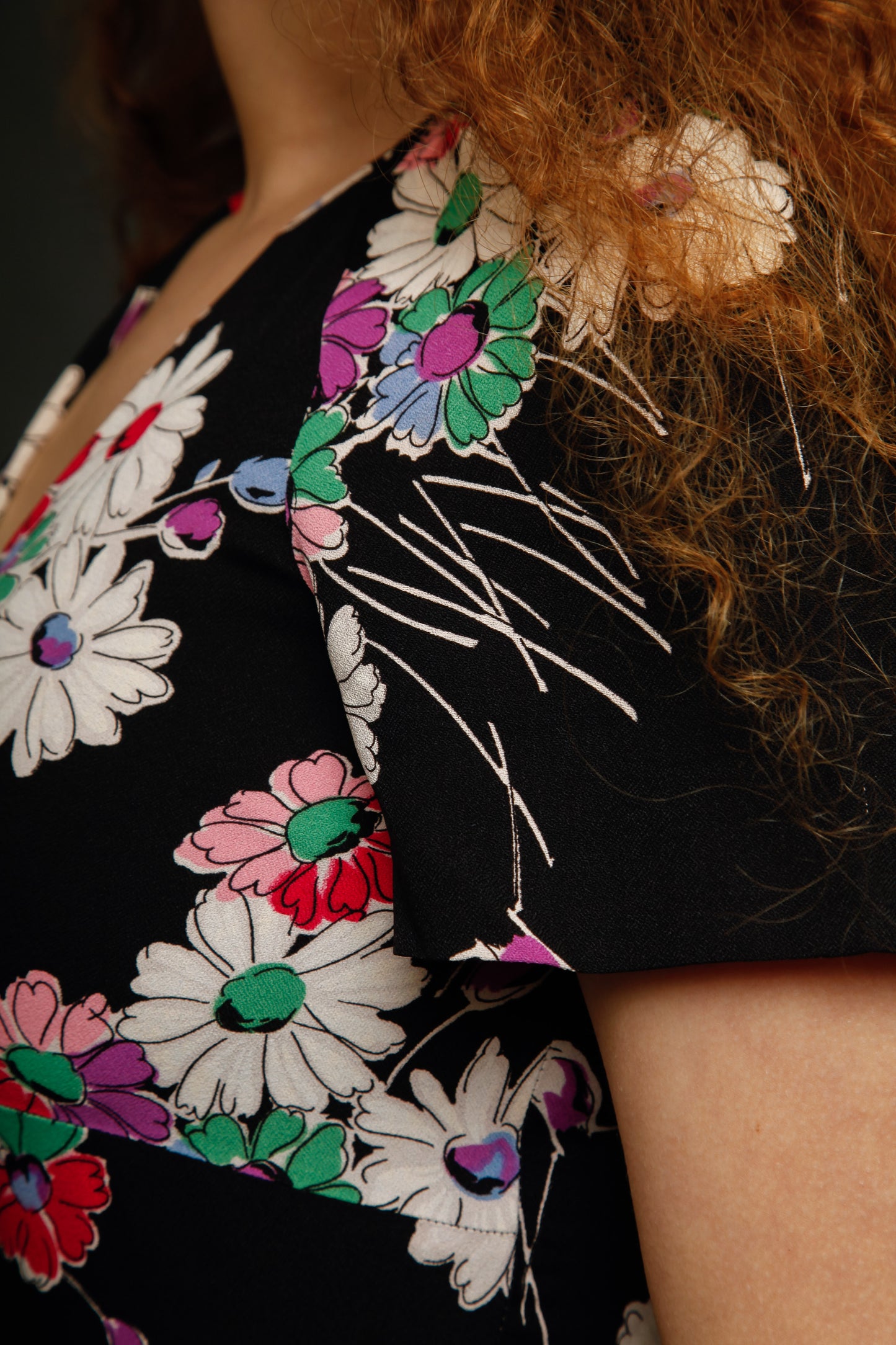 1970 French Floral Mini dress