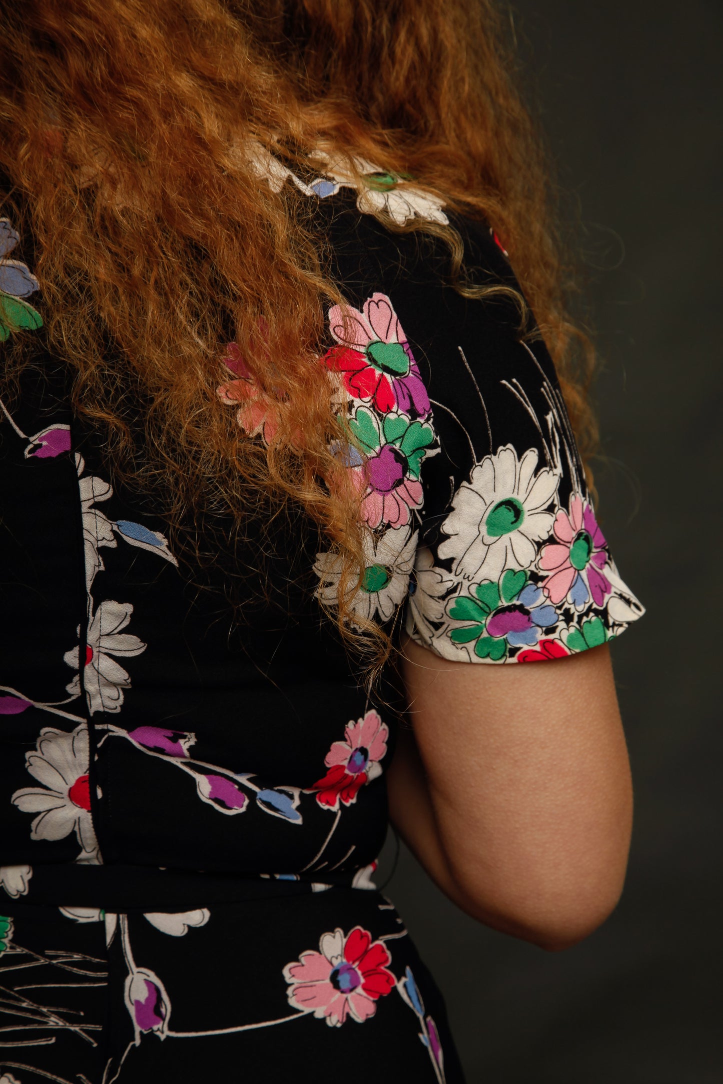 1970 French Floral Mini dress