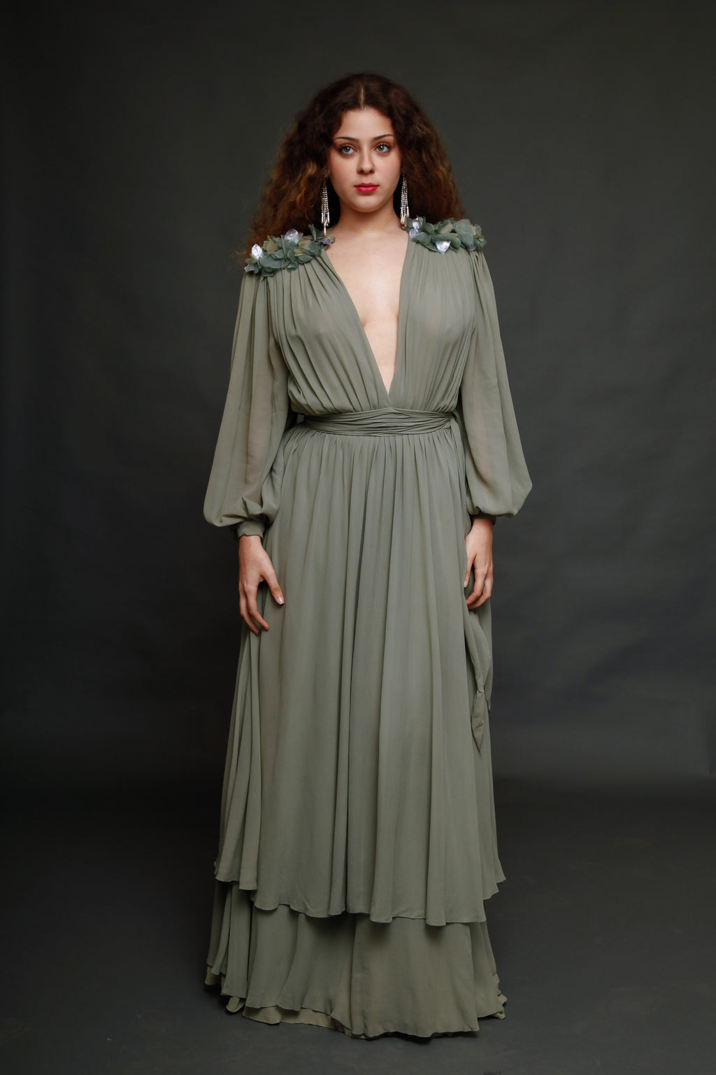 Late 70s Jean-Louis Scherrer Evening Gown