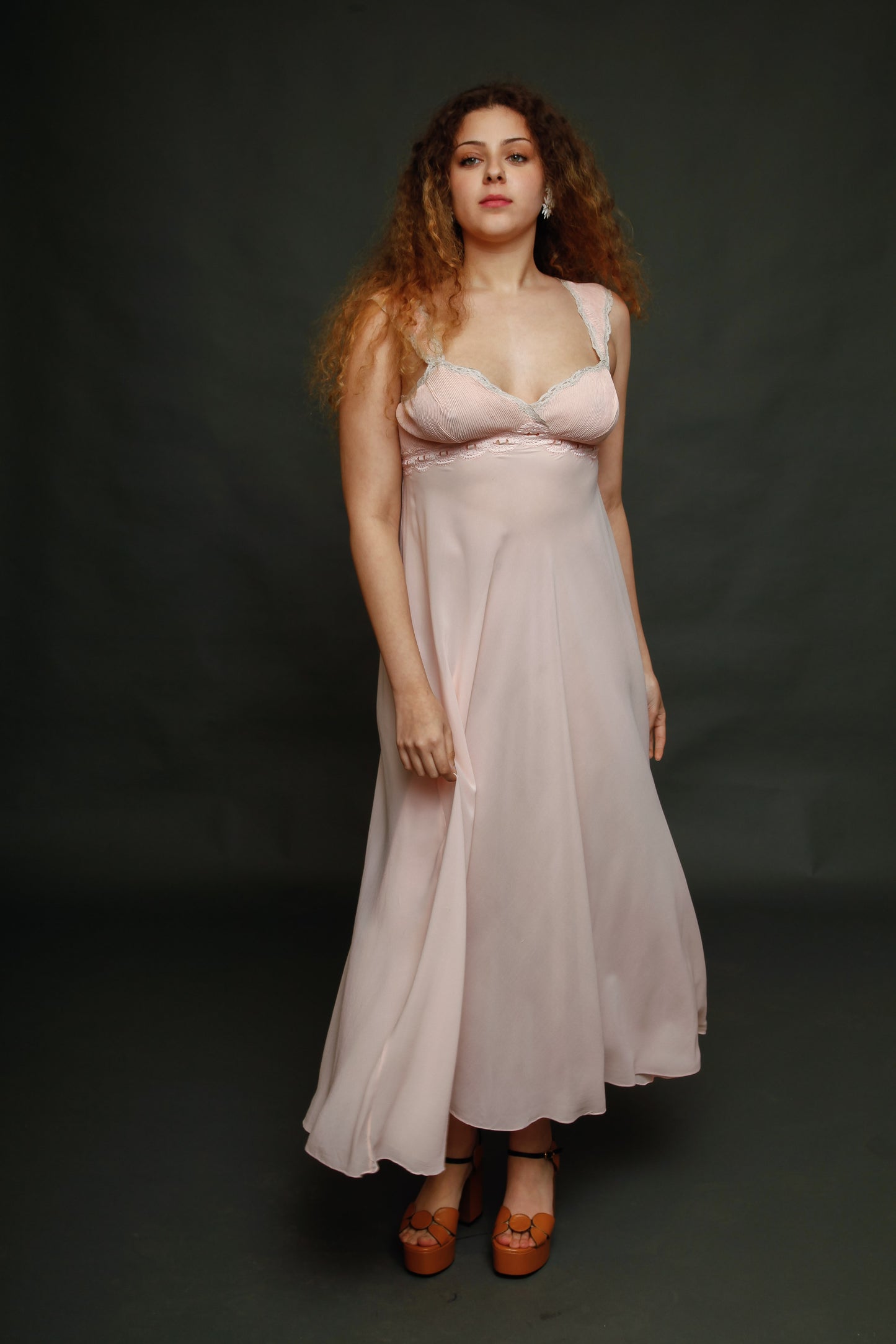 1930 Silk Pintucked NightGown