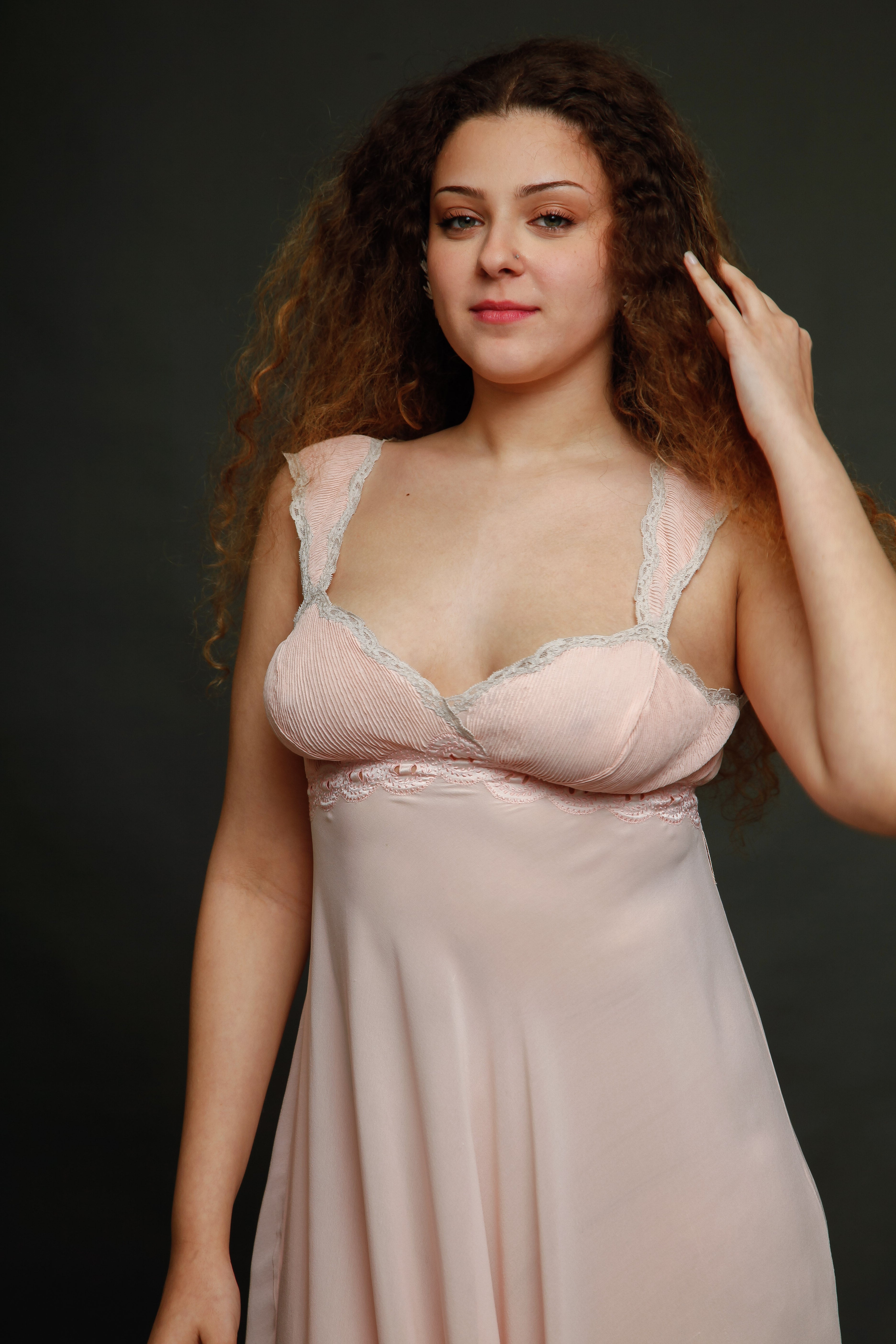 1930 Silk Pintucked NightGown
