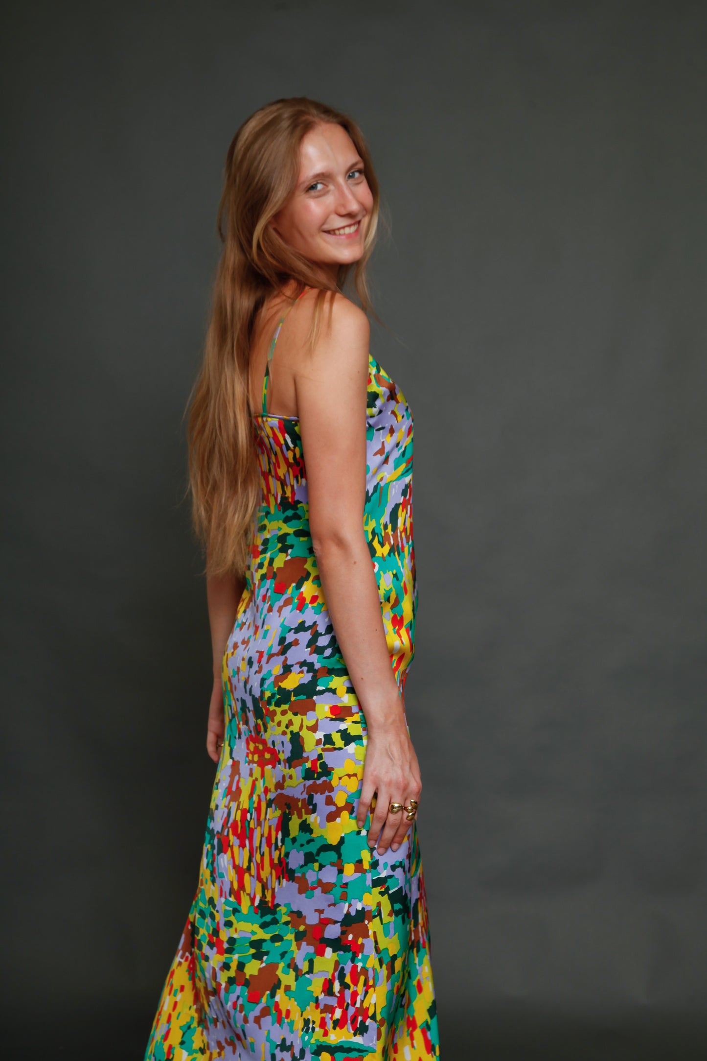 Galanos for Amelia Gray Silk Slip Dress