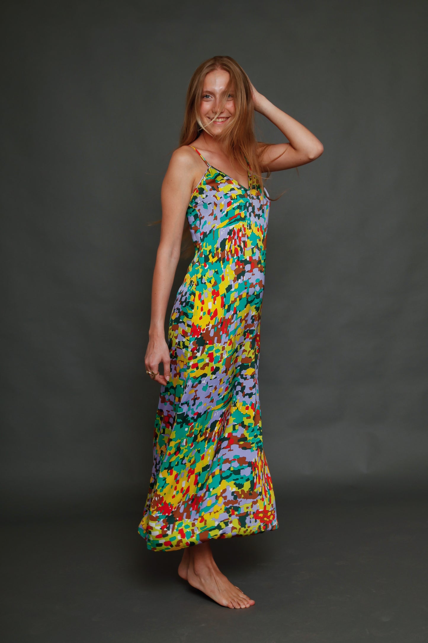 Galanos for Amelia Gray Silk Slip Dress