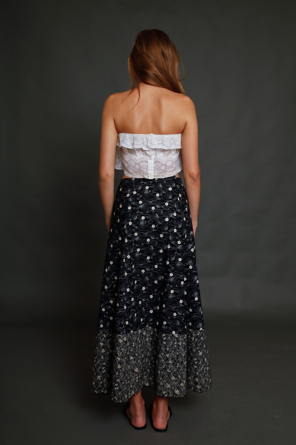 1970 French Gerard Saint Albin Maxi Skirt