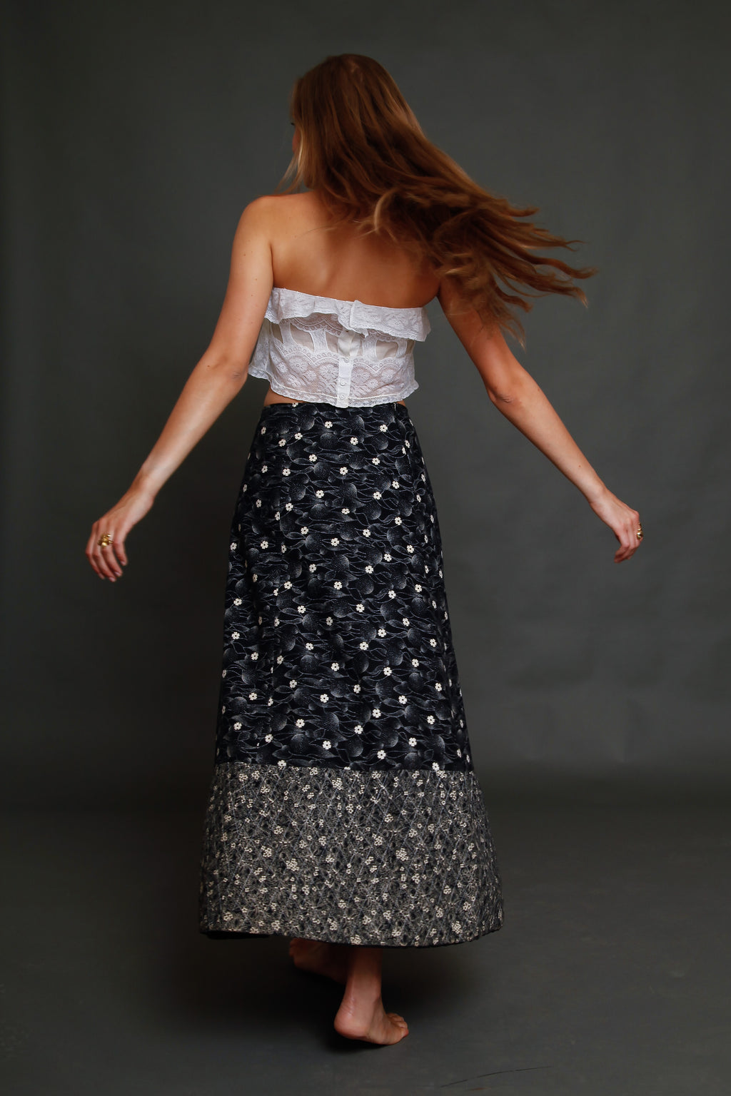 1970 French Gerard Saint Albin Maxi Skirt