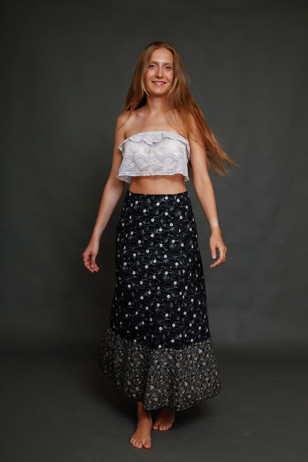 1970 French Gerard Saint Albin Maxi Skirt