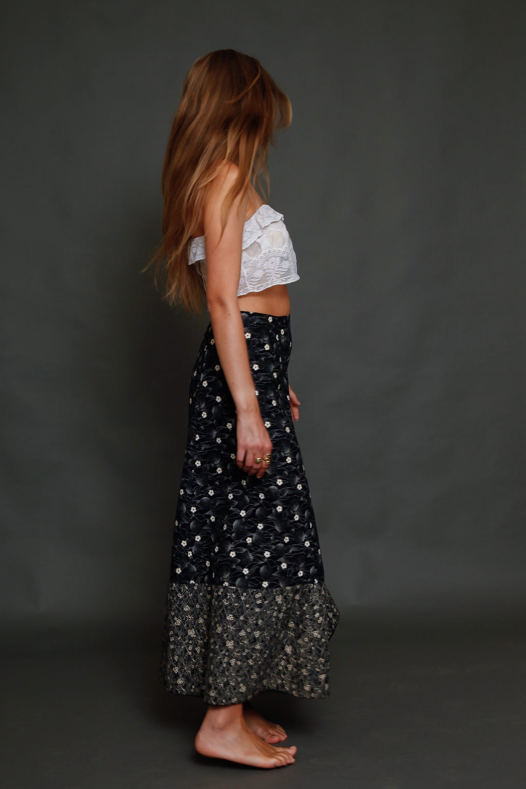 1970 French Gerard Saint Albin Maxi Skirt