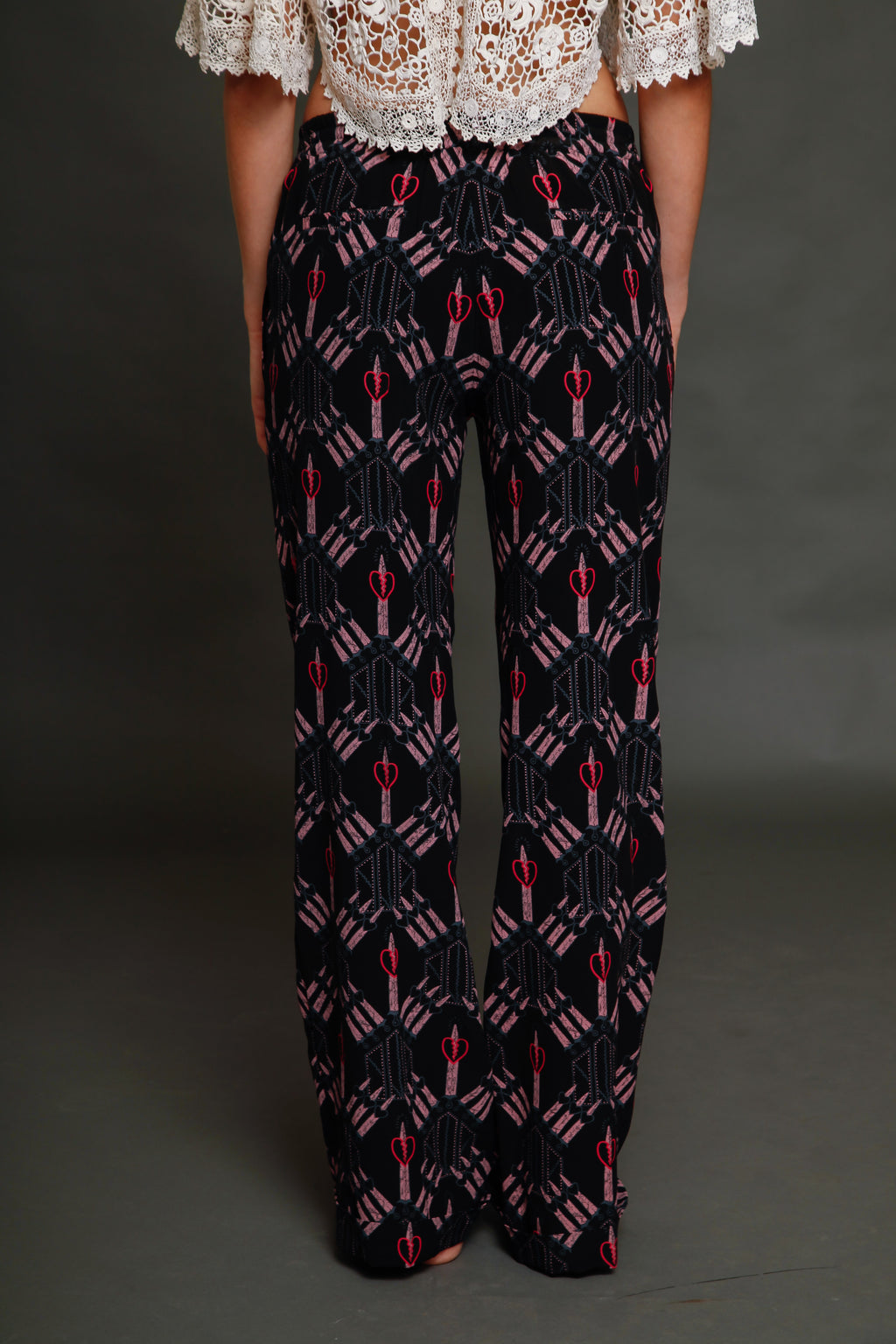 SS 2017 Valentino Pijama Pant with Zandra Rhodes Print