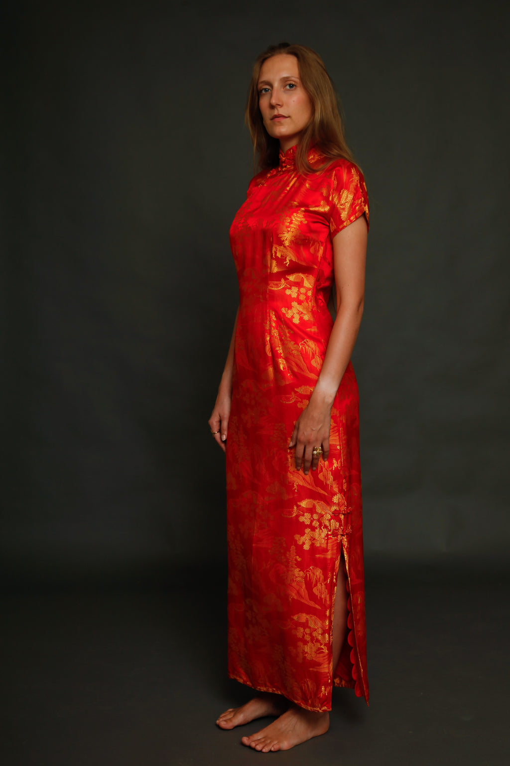 1930 Silk Cheongsam Chinese Dress