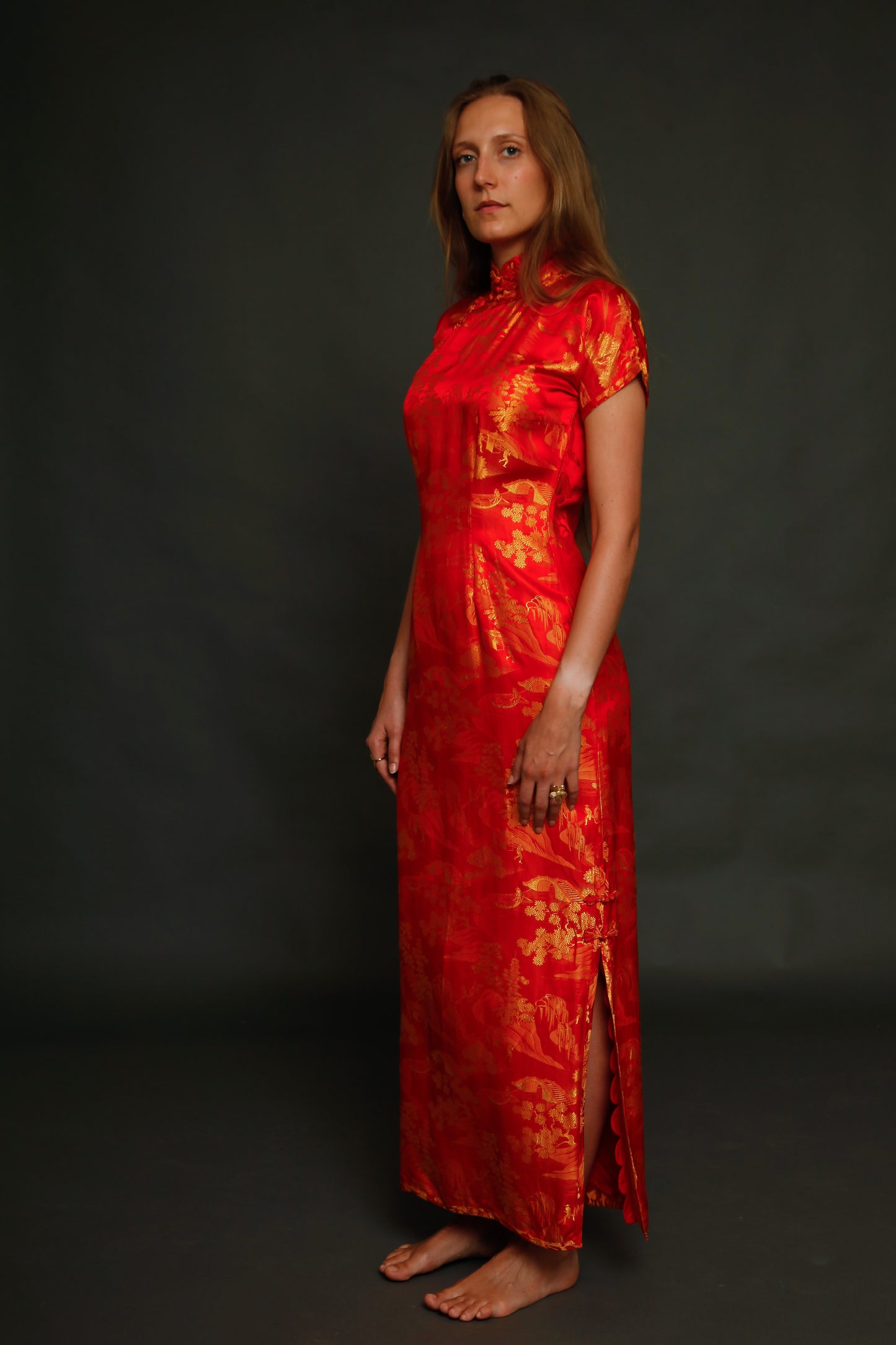 1930 Silk Cheongsam Chinese Dress