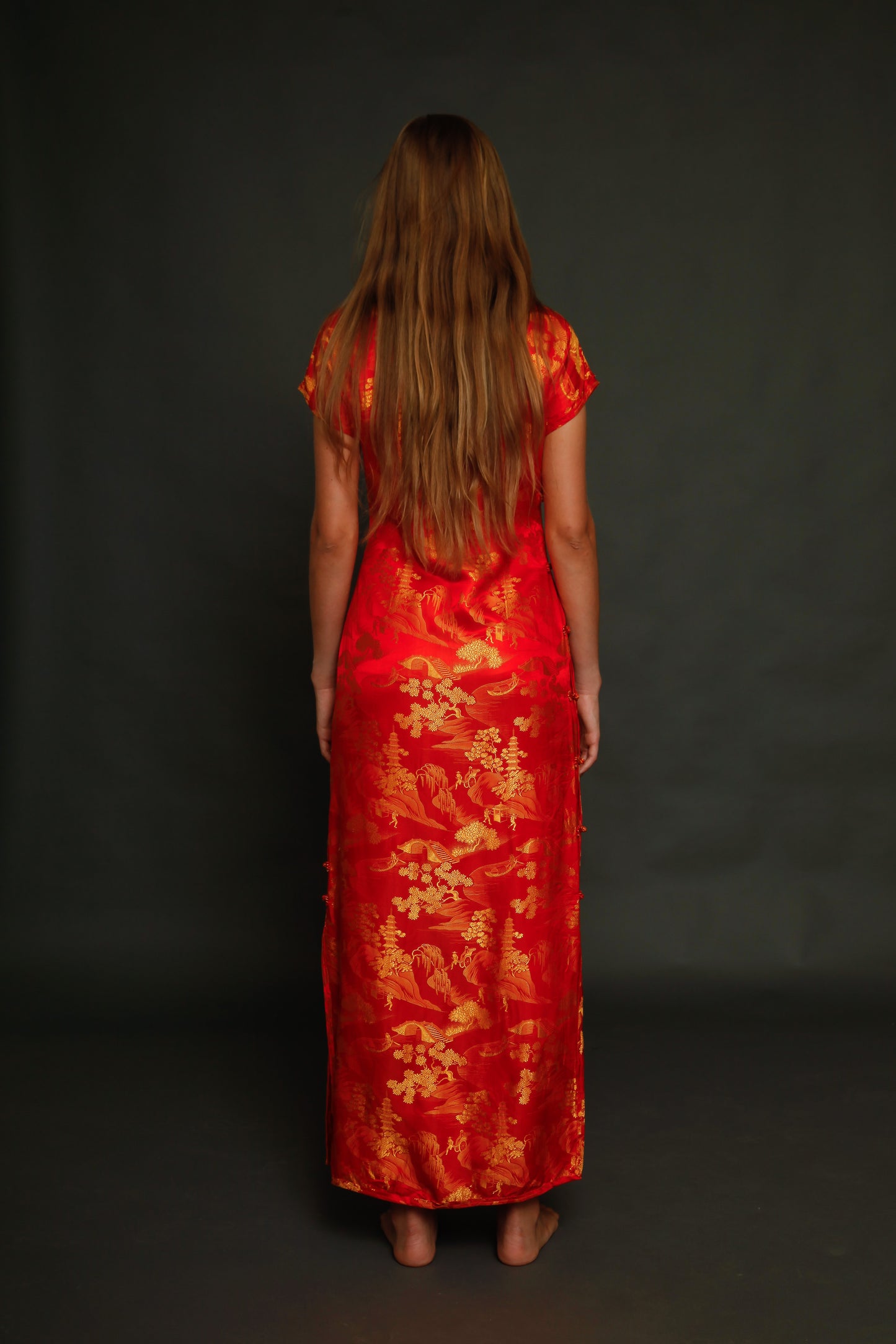 1930 Silk Cheongsam Chinese Dress