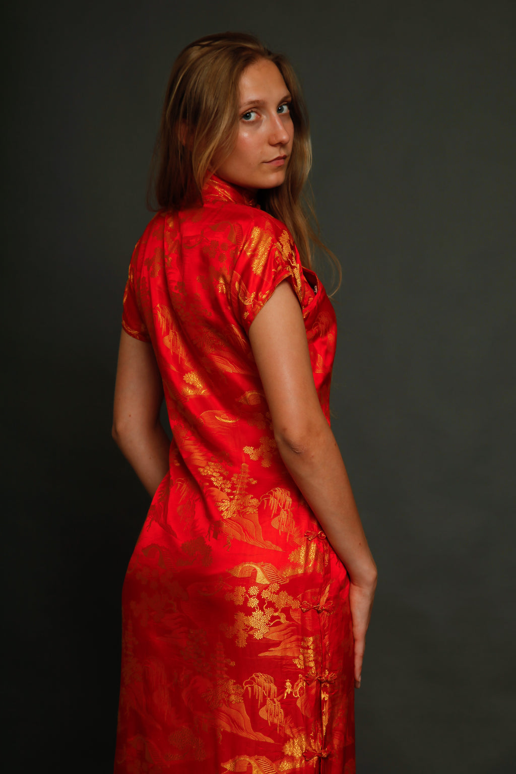 1930 Silk Cheongsam Chinese Dress