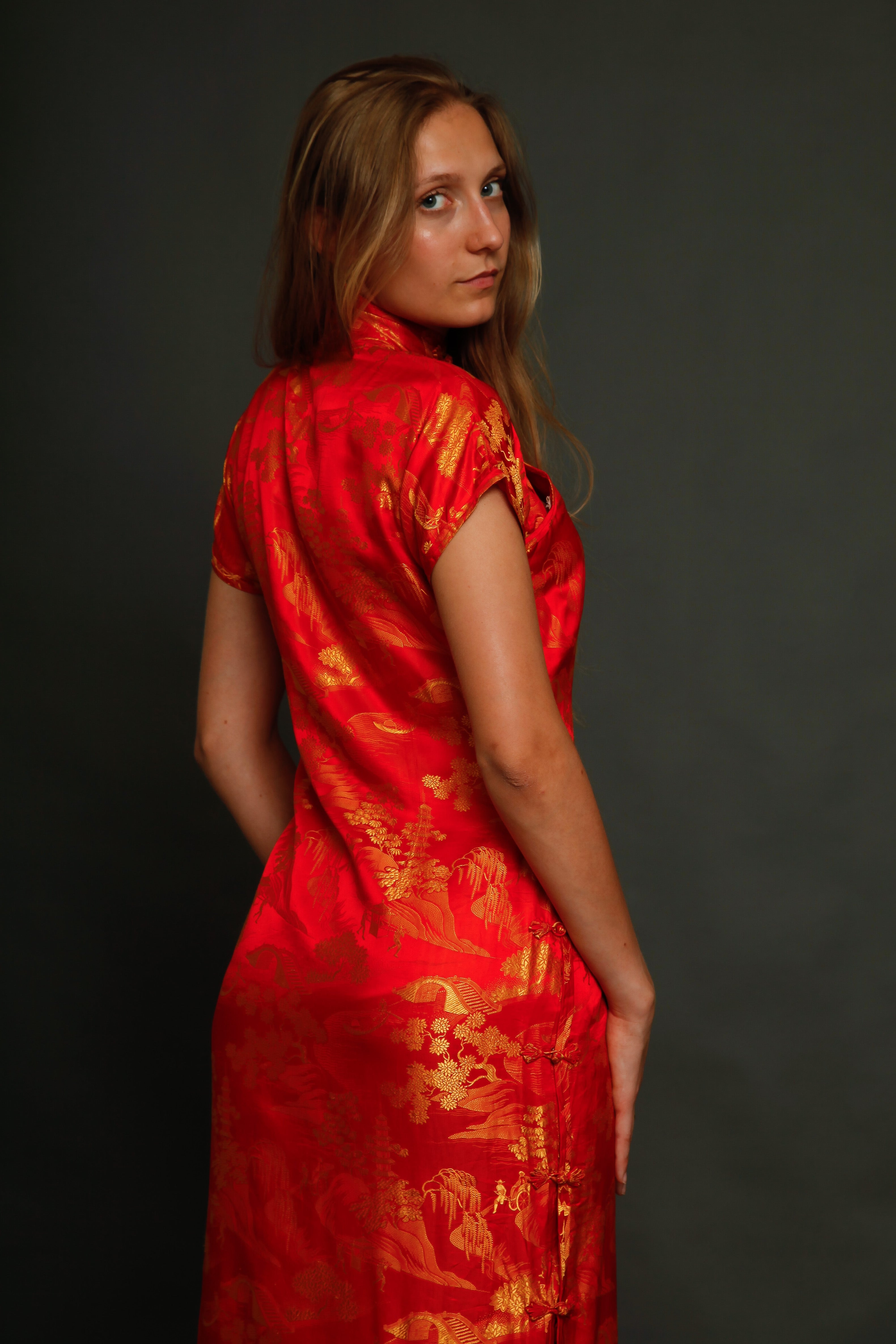 1930 Silk Cheongsam Chinese Dress