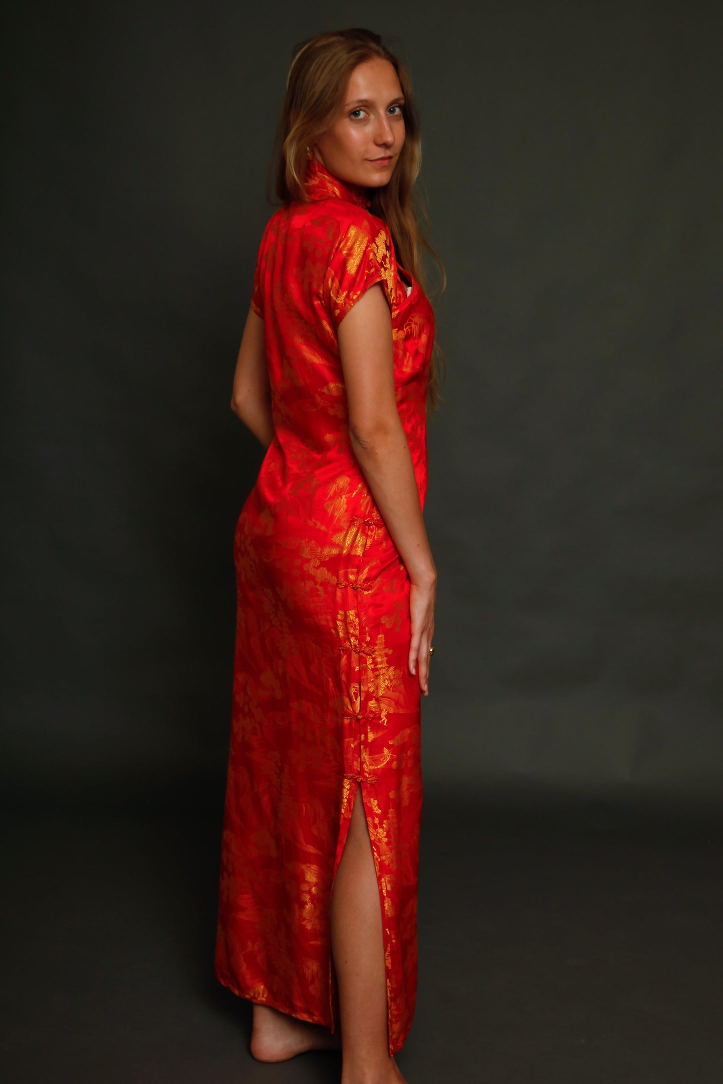 1930 Silk Cheongsam Chinese Dress