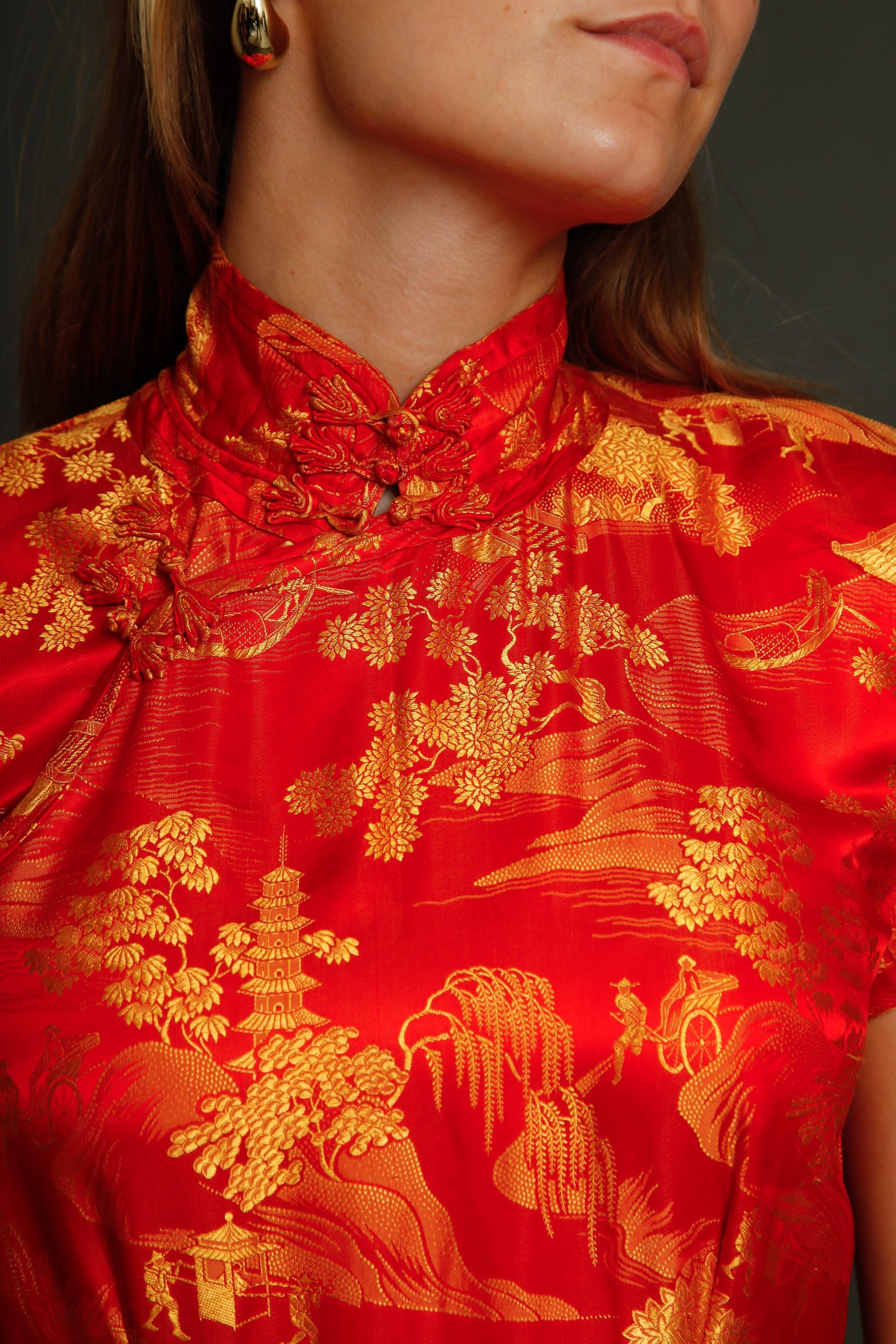1930 Silk Cheongsam Chinese Dress