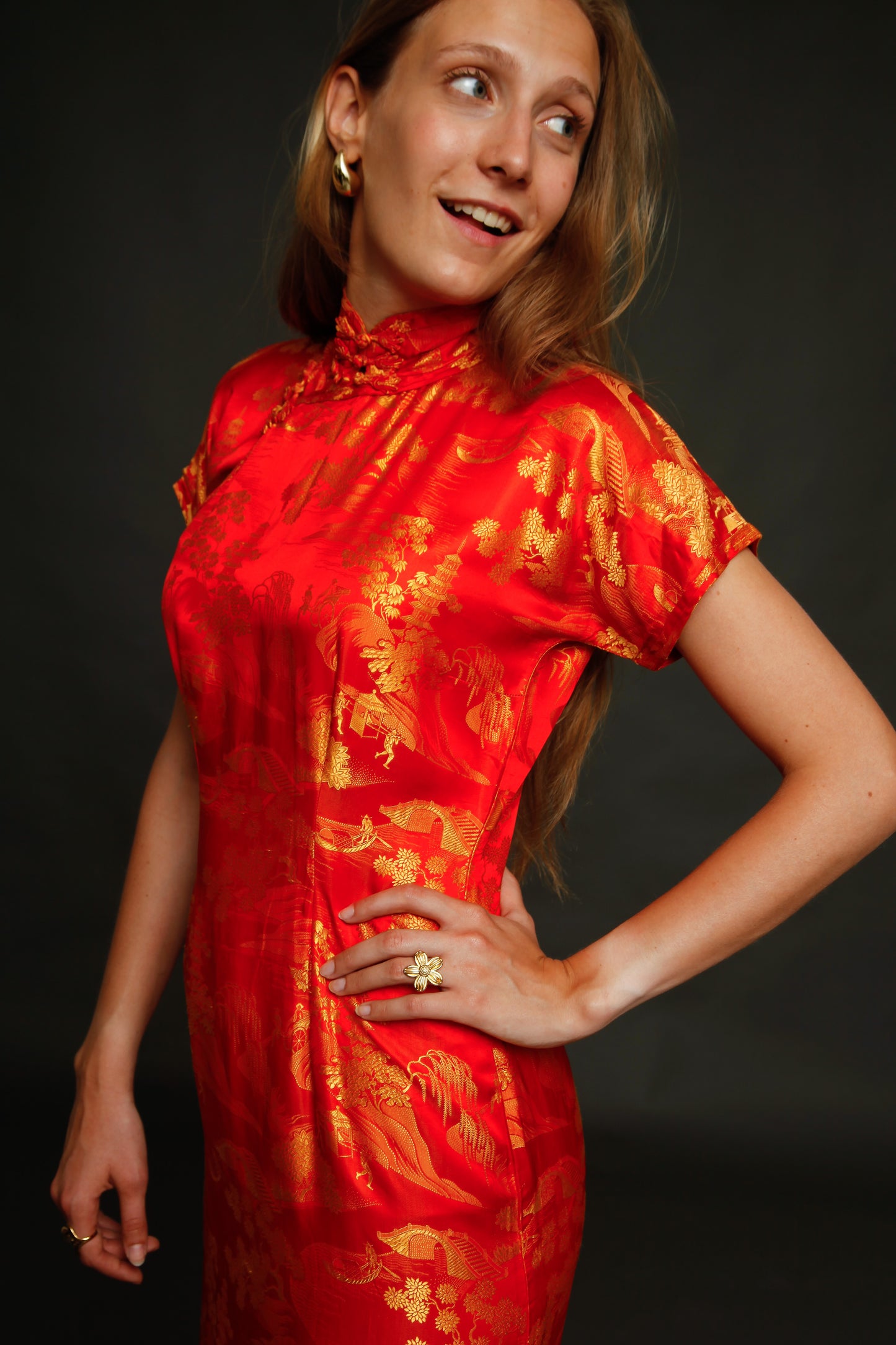 1930 Silk Cheongsam Chinese Dress