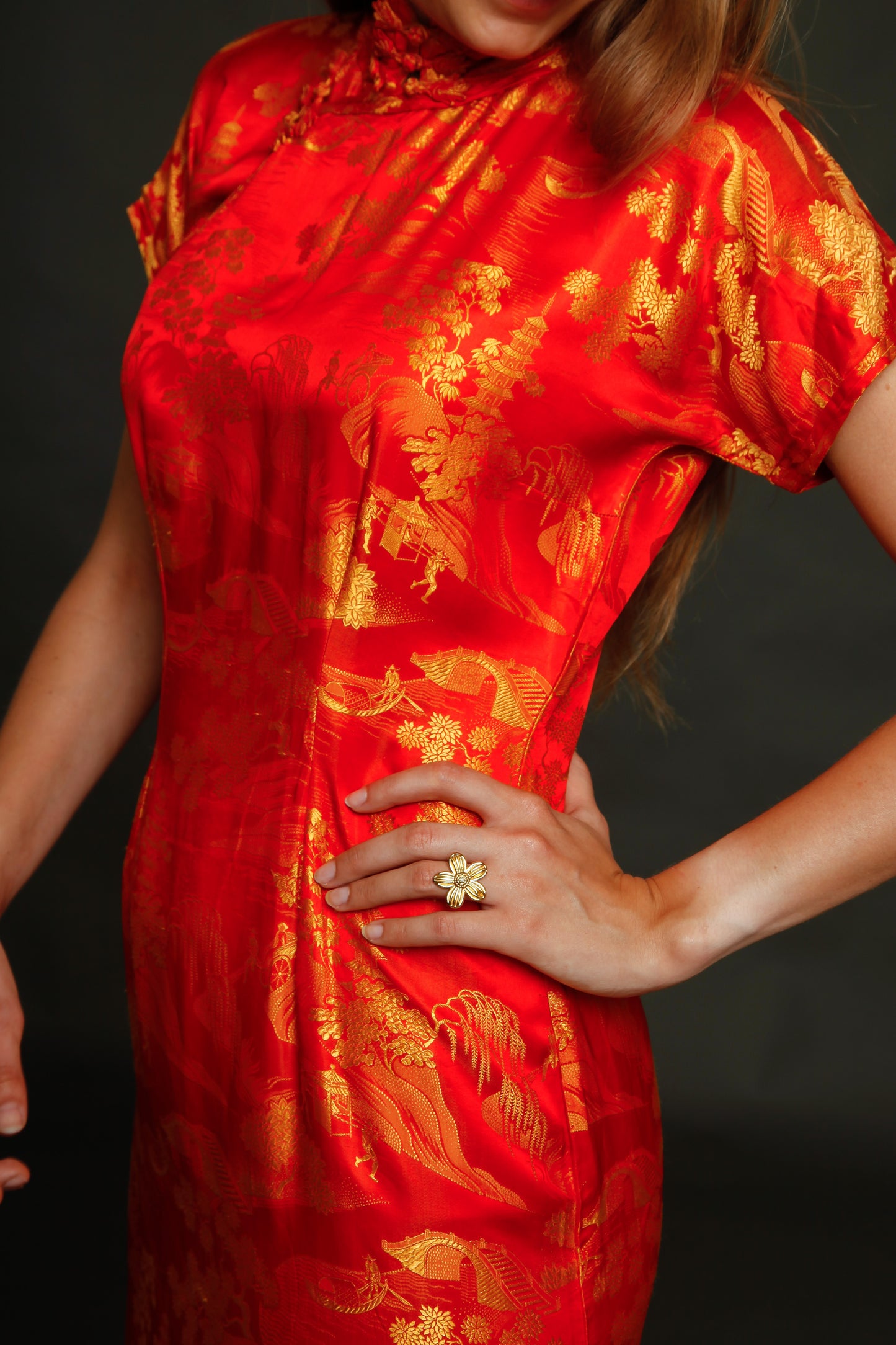 1930 Silk Cheongsam Chinese Dress