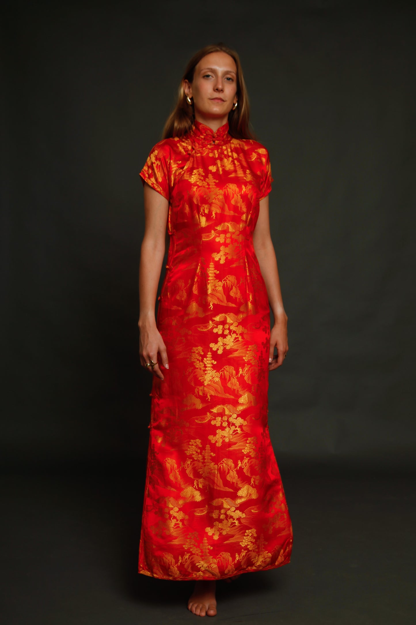 1930 Silk Cheongsam Chinese Dress