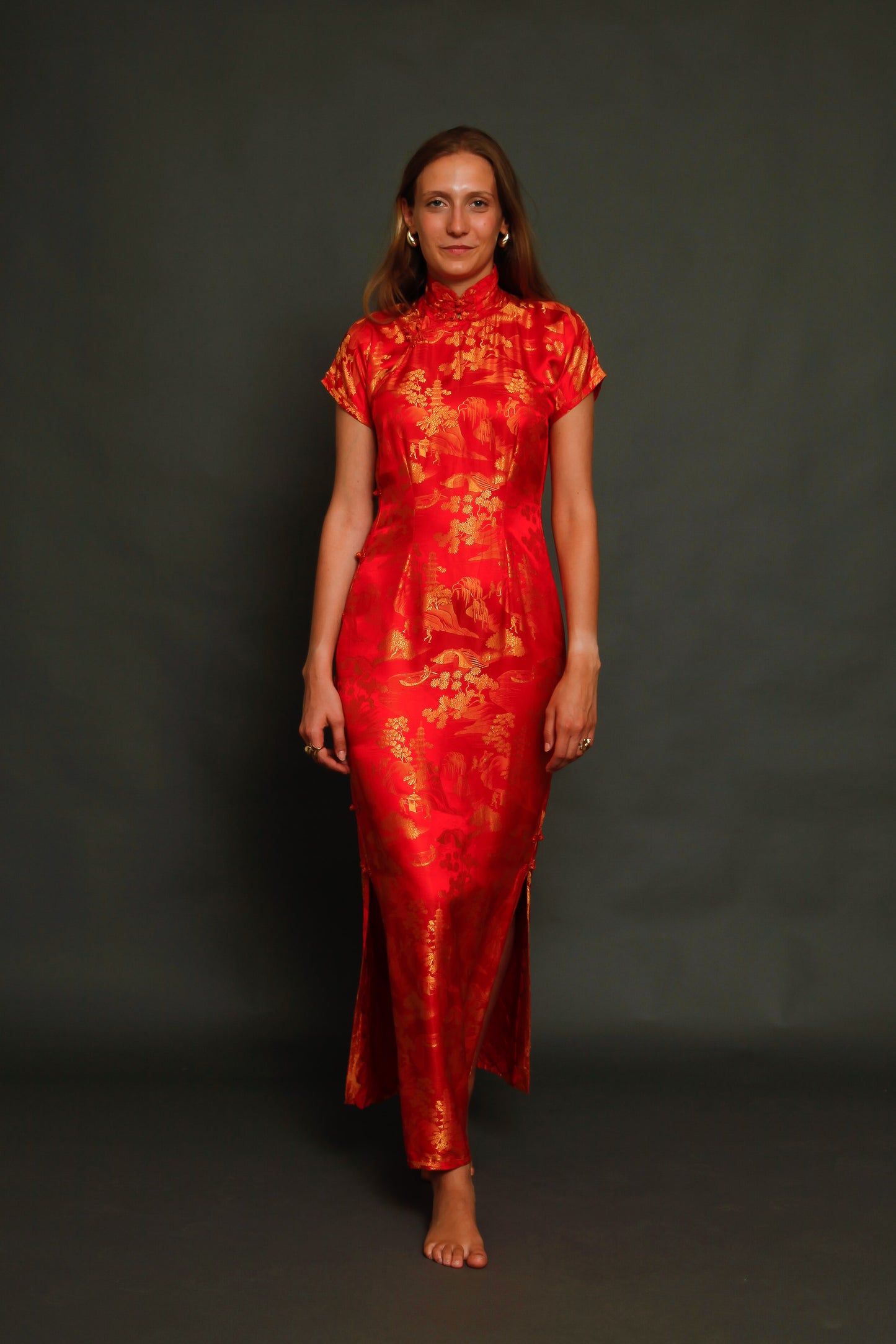 1930 Silk Cheongsam Chinese Dress