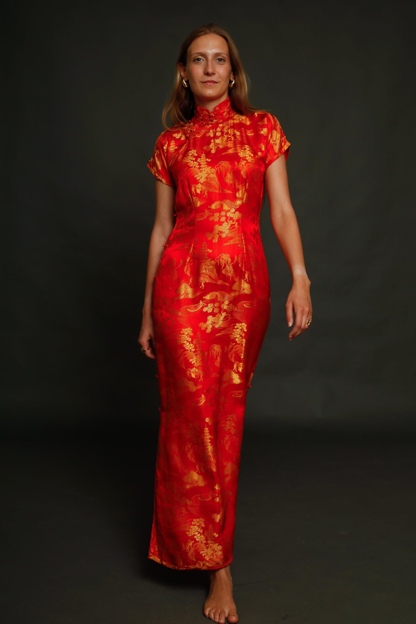 1930 Silk Cheongsam Chinese Dress