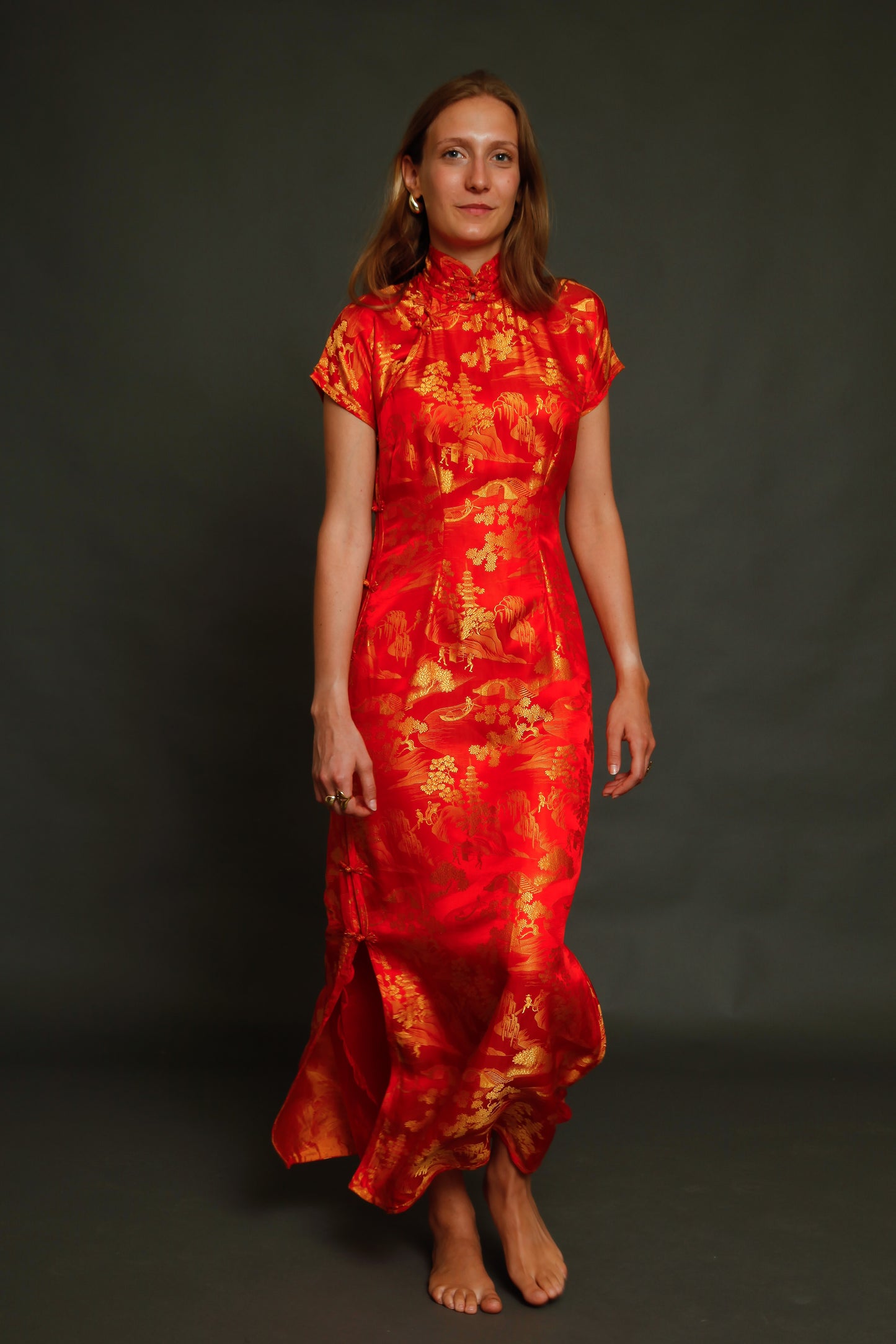1930 Silk Cheongsam Chinese Dress