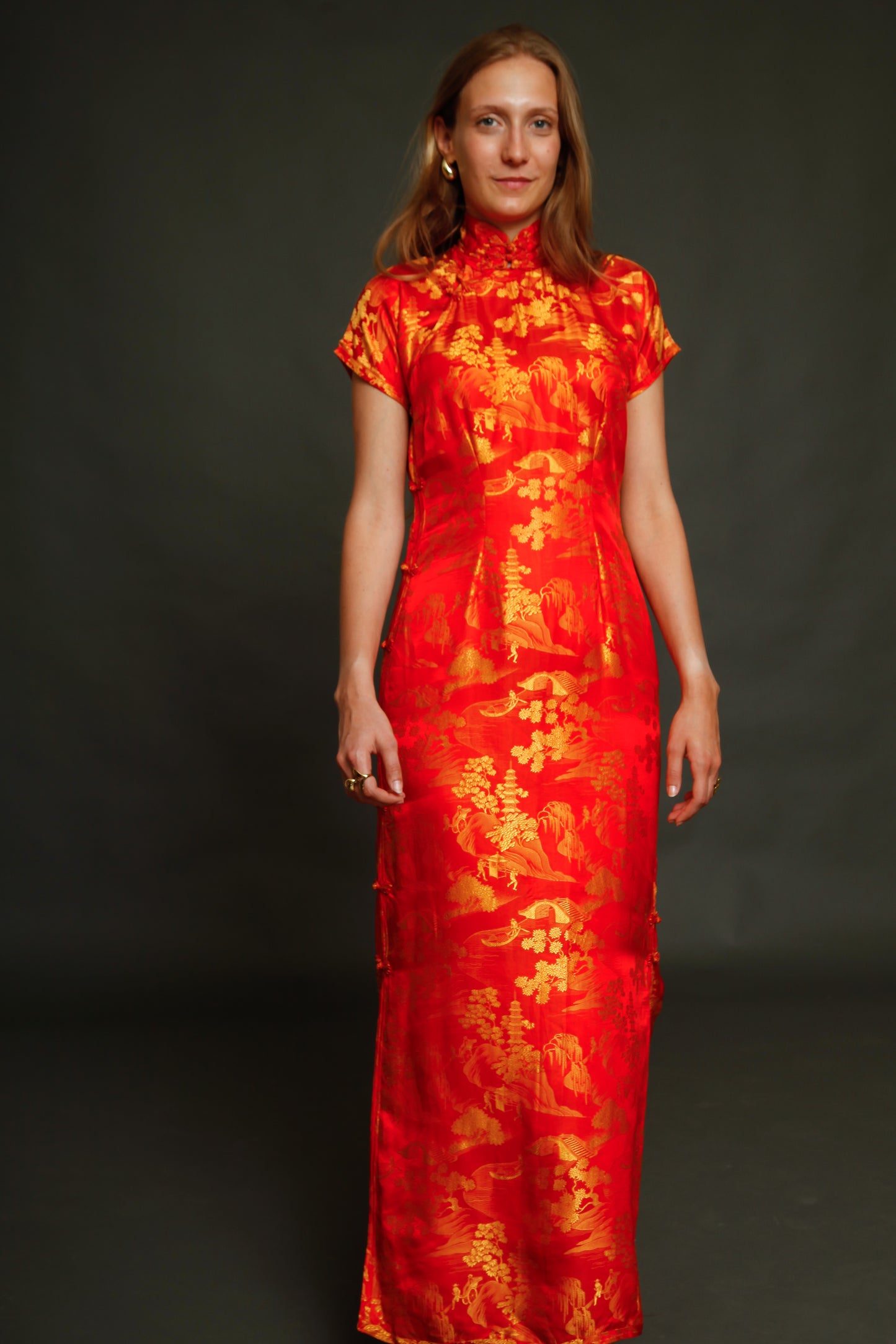 1930 Silk Cheongsam Chinese Dress