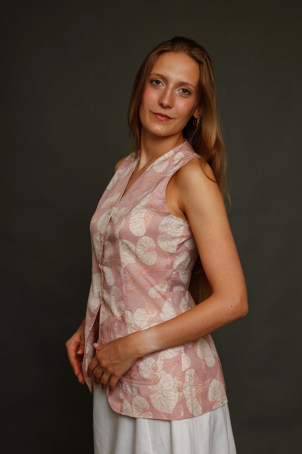 1970 Early Cacharel Floral Vest
