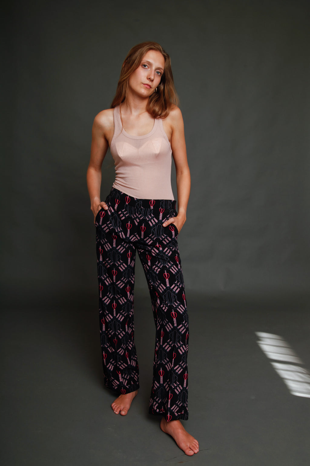 SS 2017 Valentino Pijama Pant with Zandra Rhodes Print
