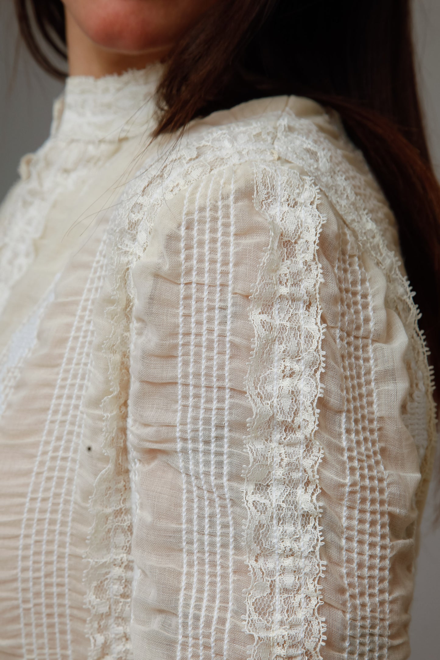 1970 Embroidered Cotton Gauze Maxi Dress