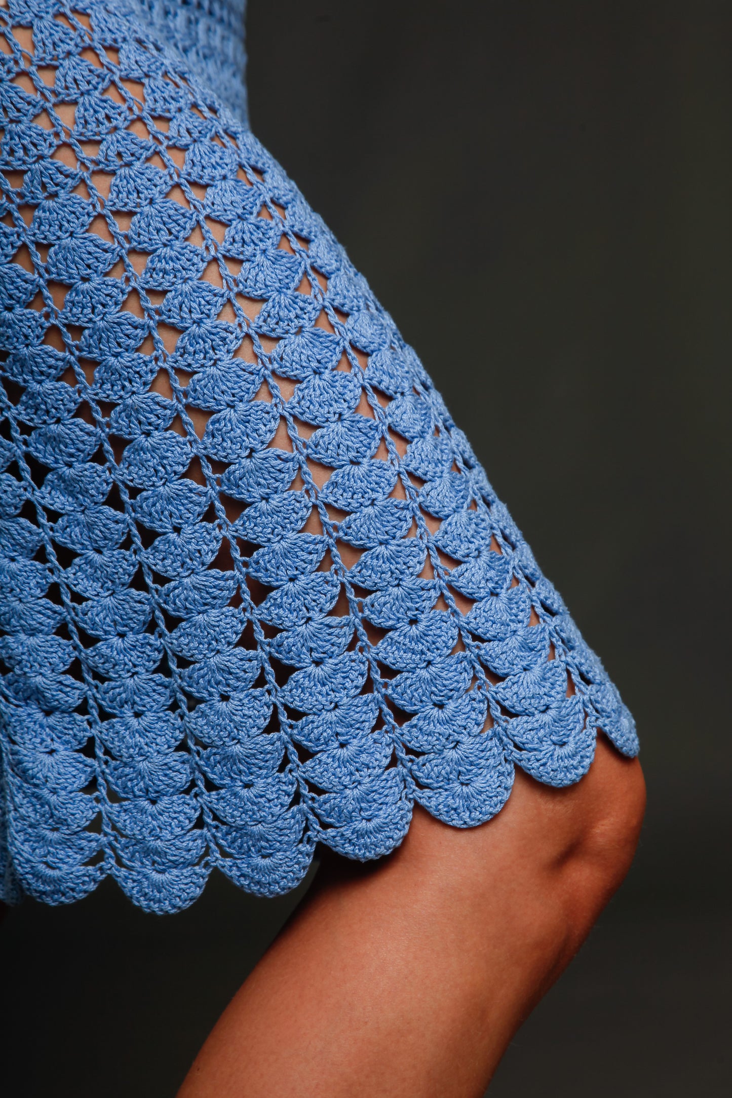Handmade 1960 Crochet Cotton Summer Dres