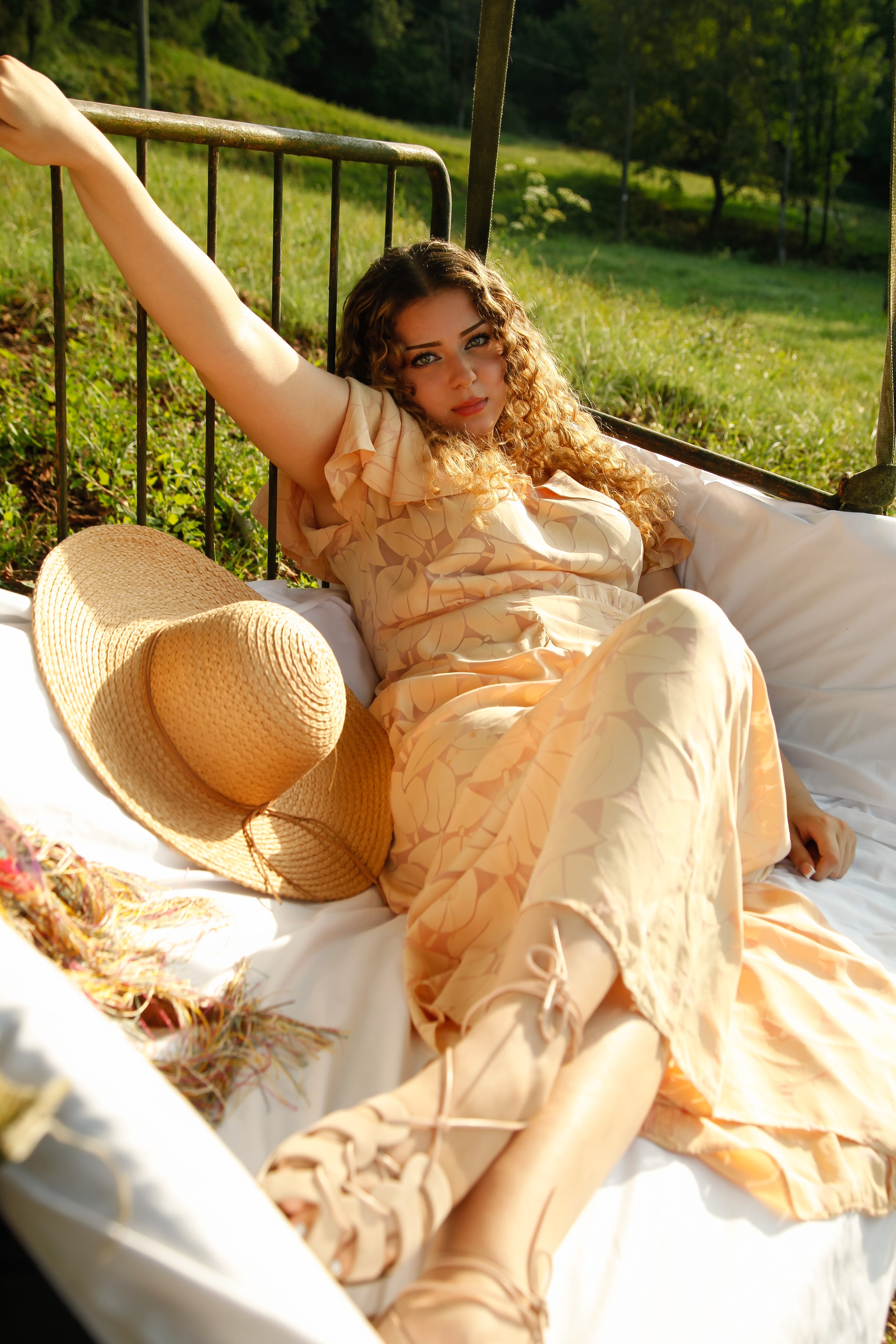 30s Leaves Garden Dress